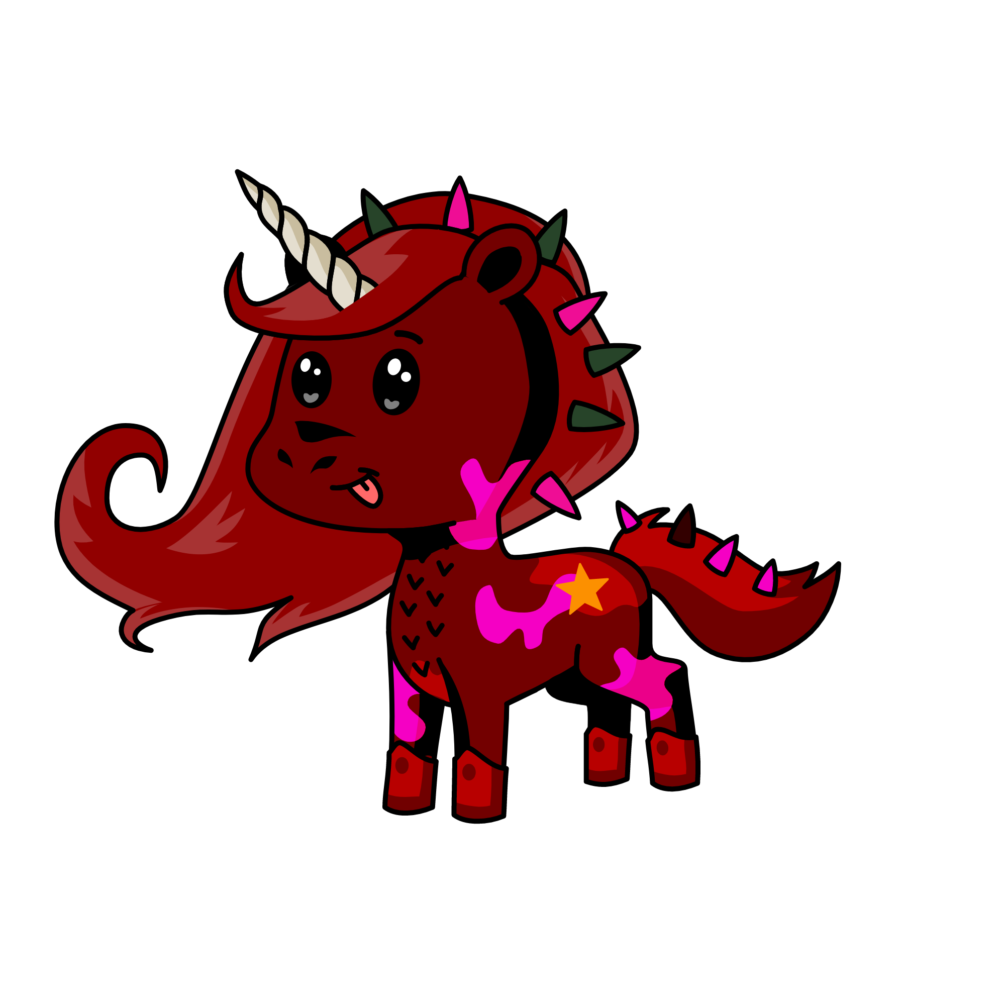 Sweet Caramel, the unicorn
