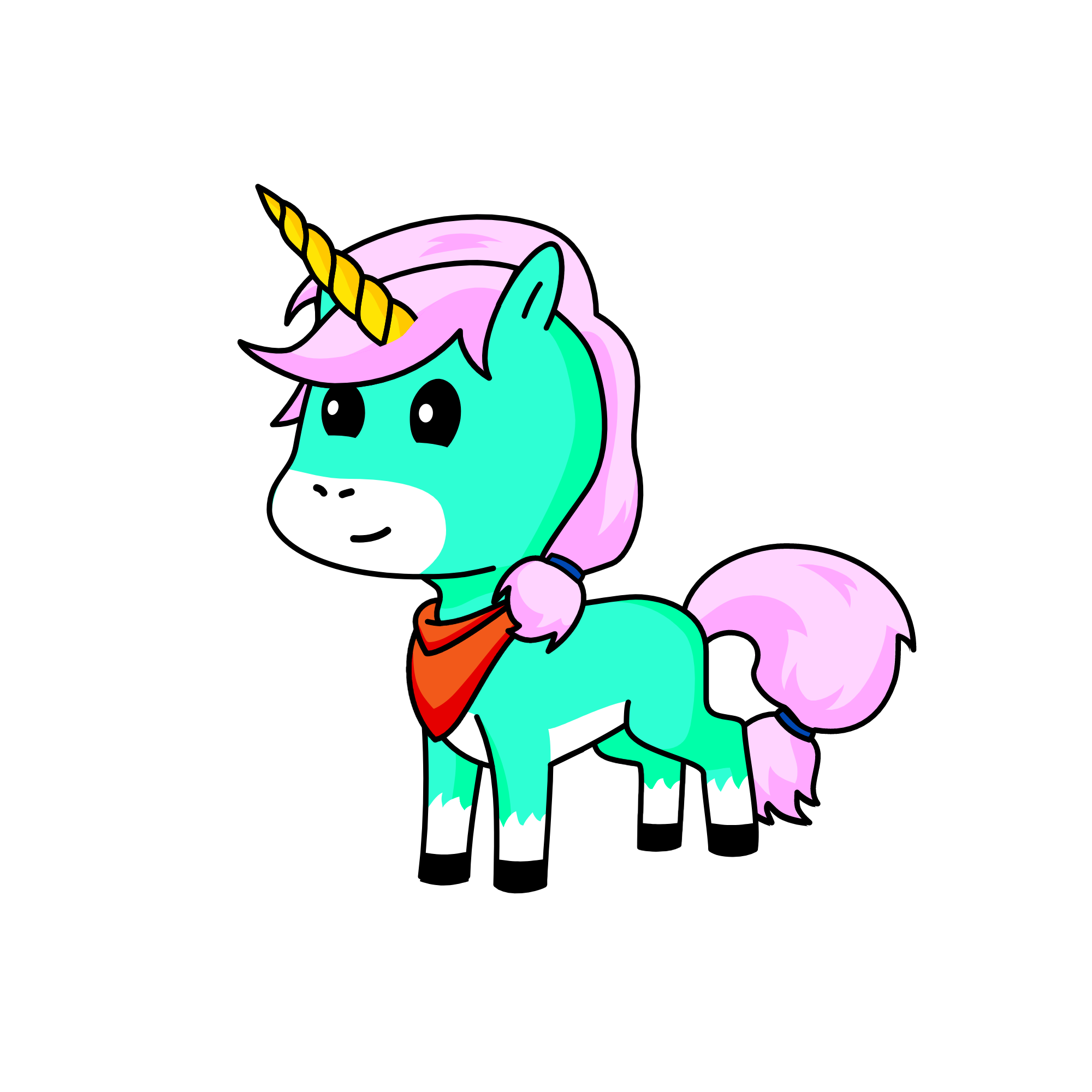 Peppermint Crisp, the unicorn