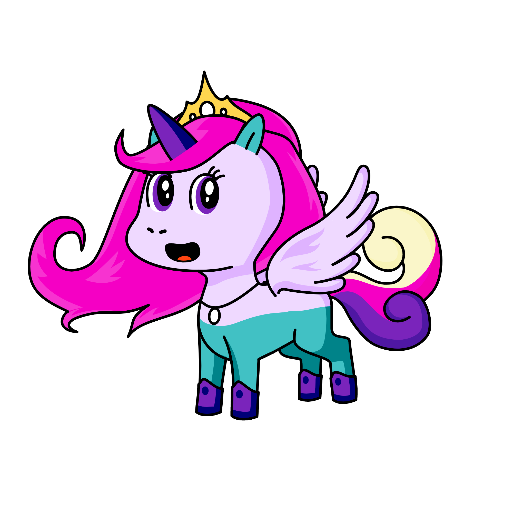 Cuty, the unicorn