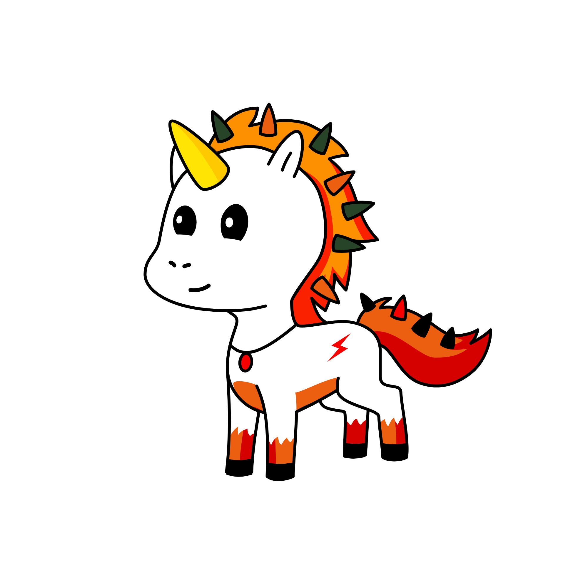 Flame, the unicorn