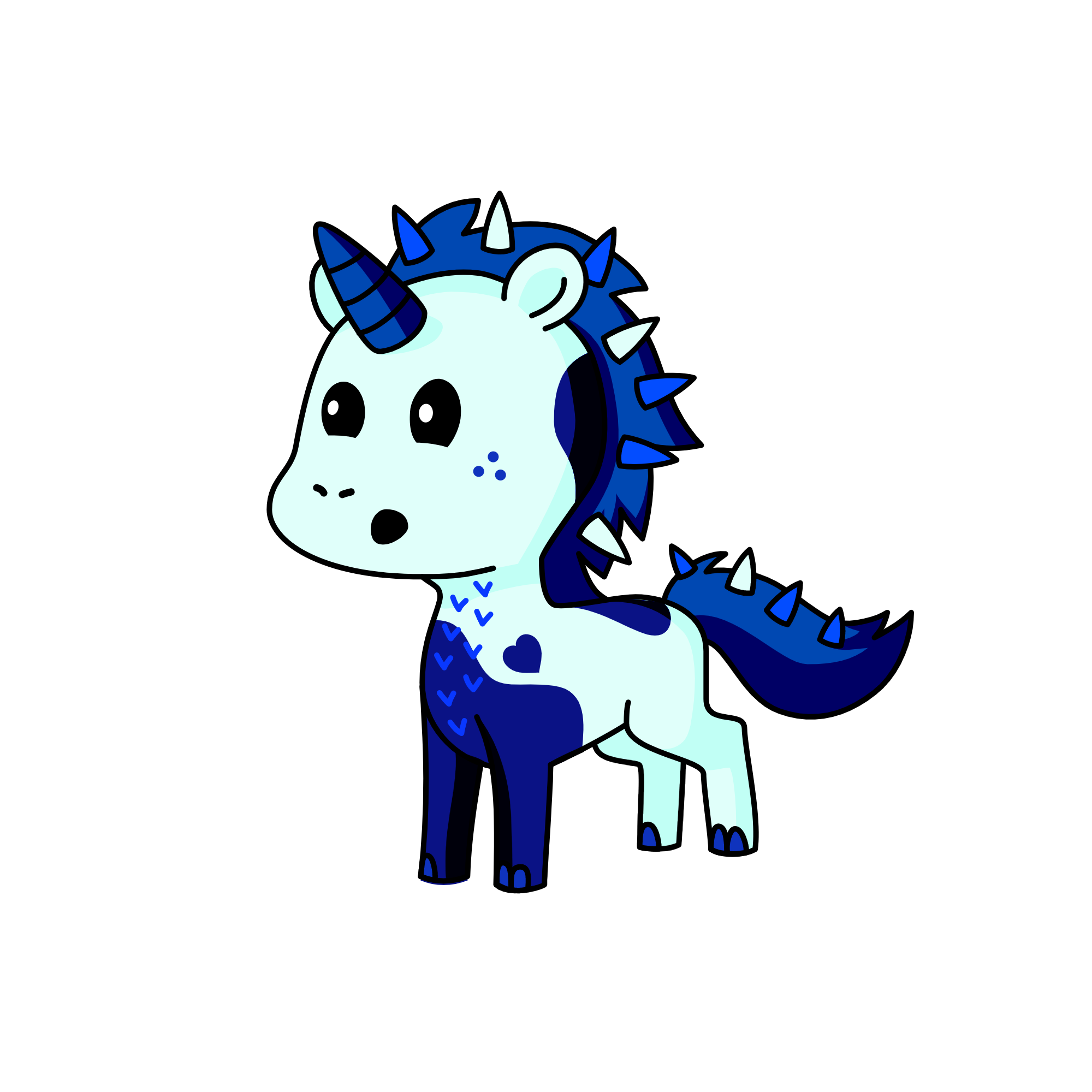 darknight (cousin of moonlight), the unicorn