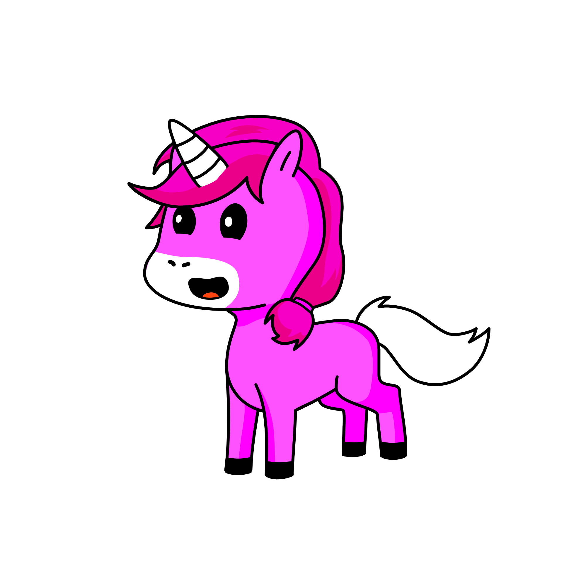Pink, the unicorn