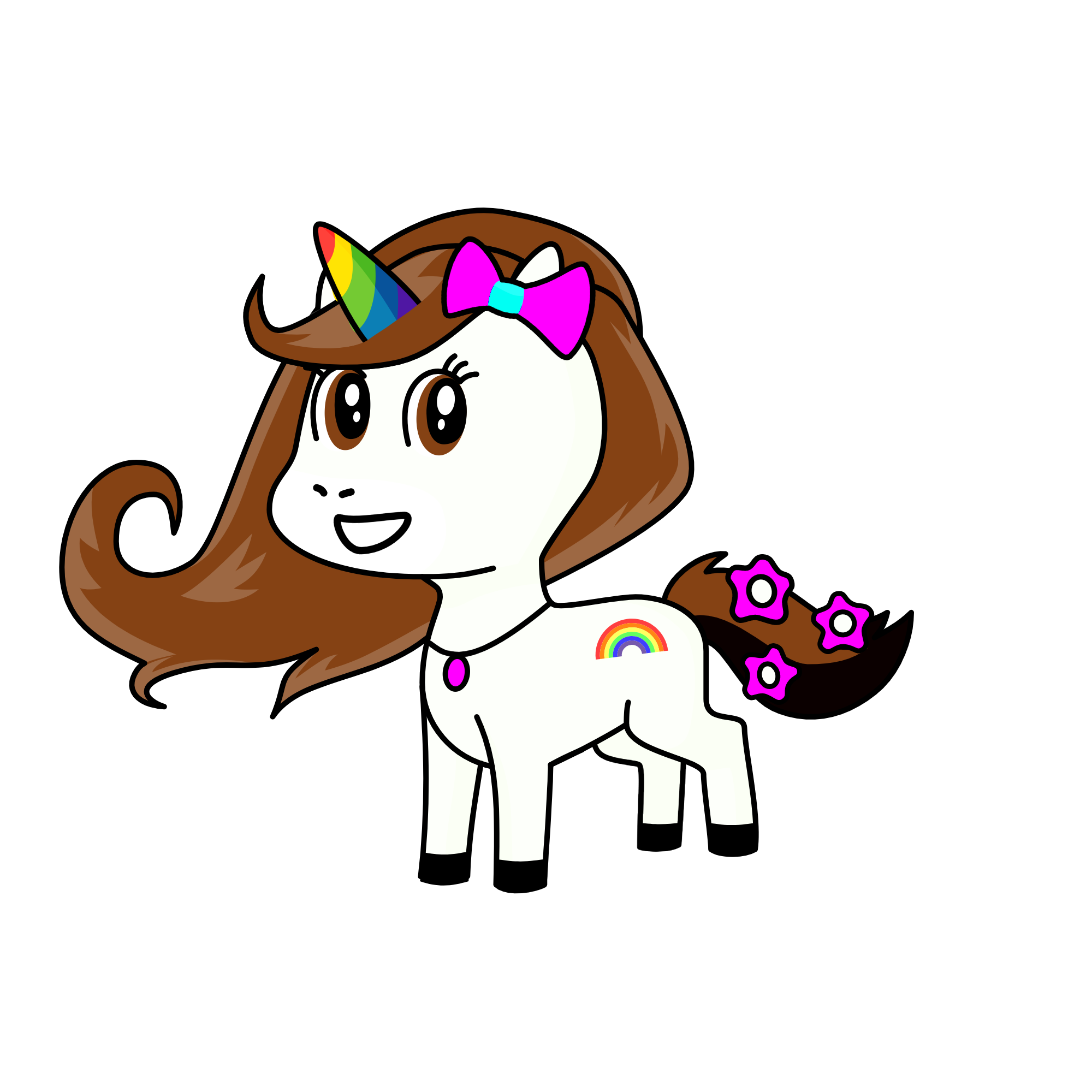 Rainbow, the unicorn