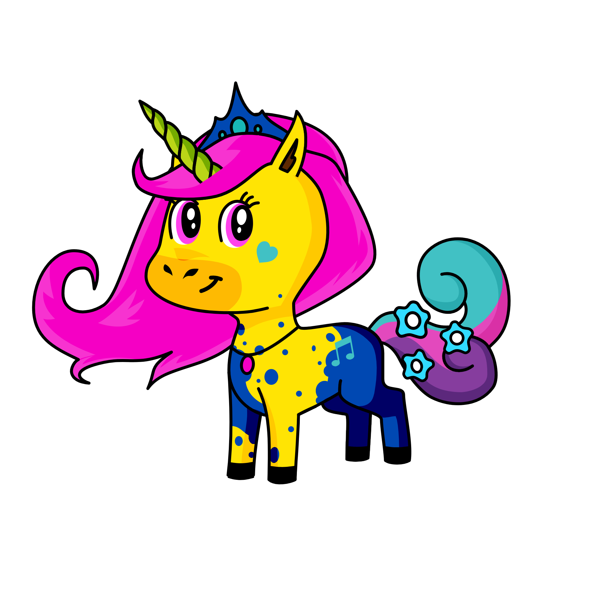 splatters, the unicorn