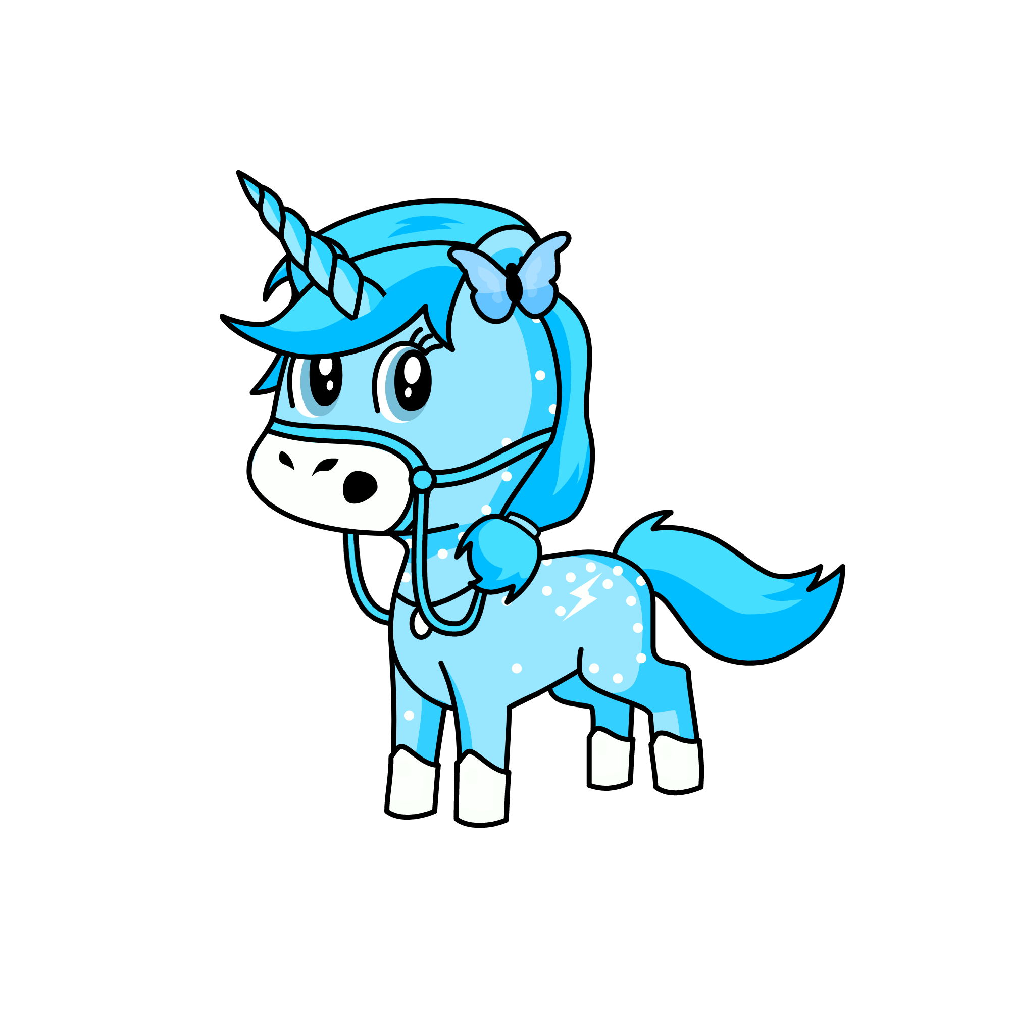 blue ice §(* ̄▽ ̄*)§, the unicorn