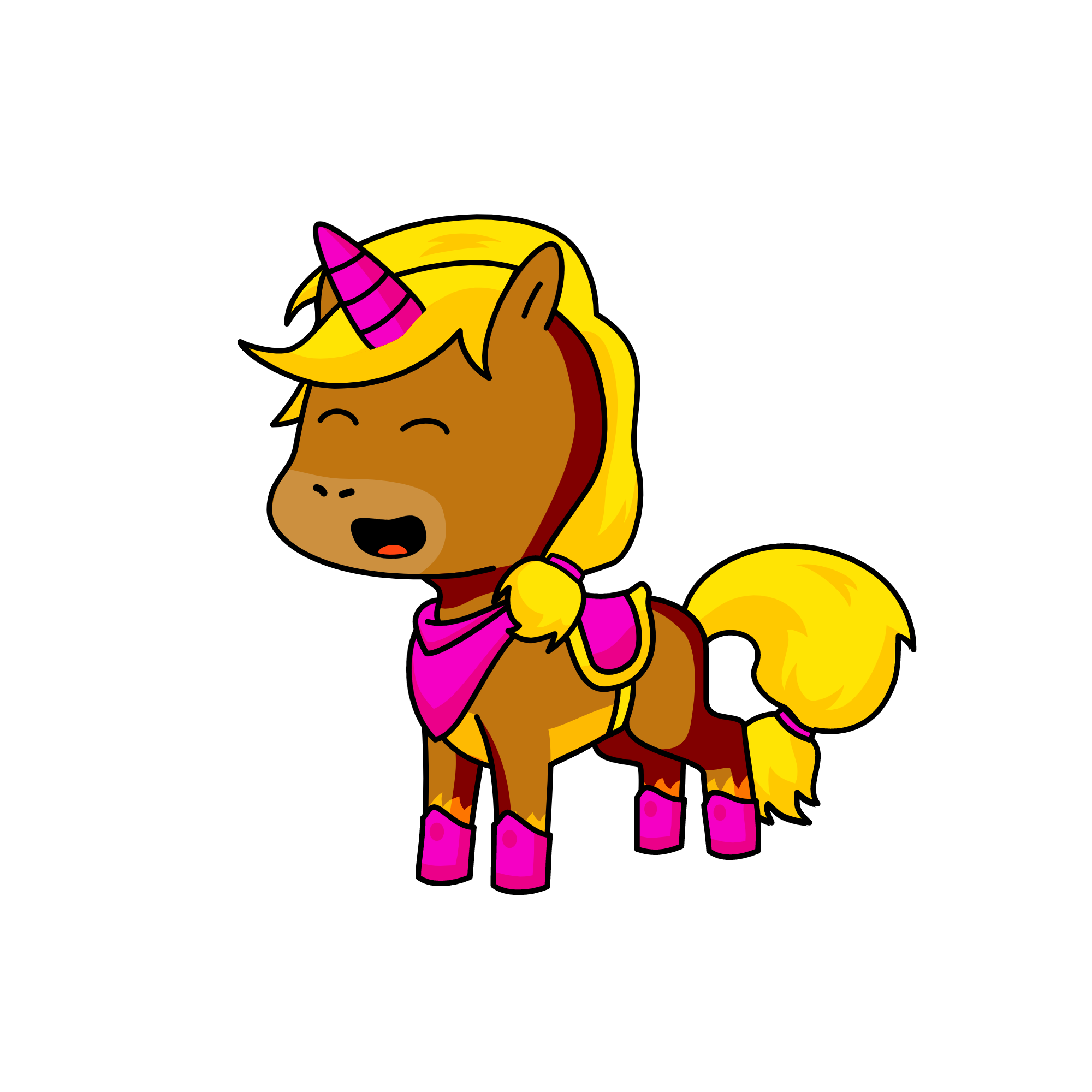 Farm Horse, the unicorn