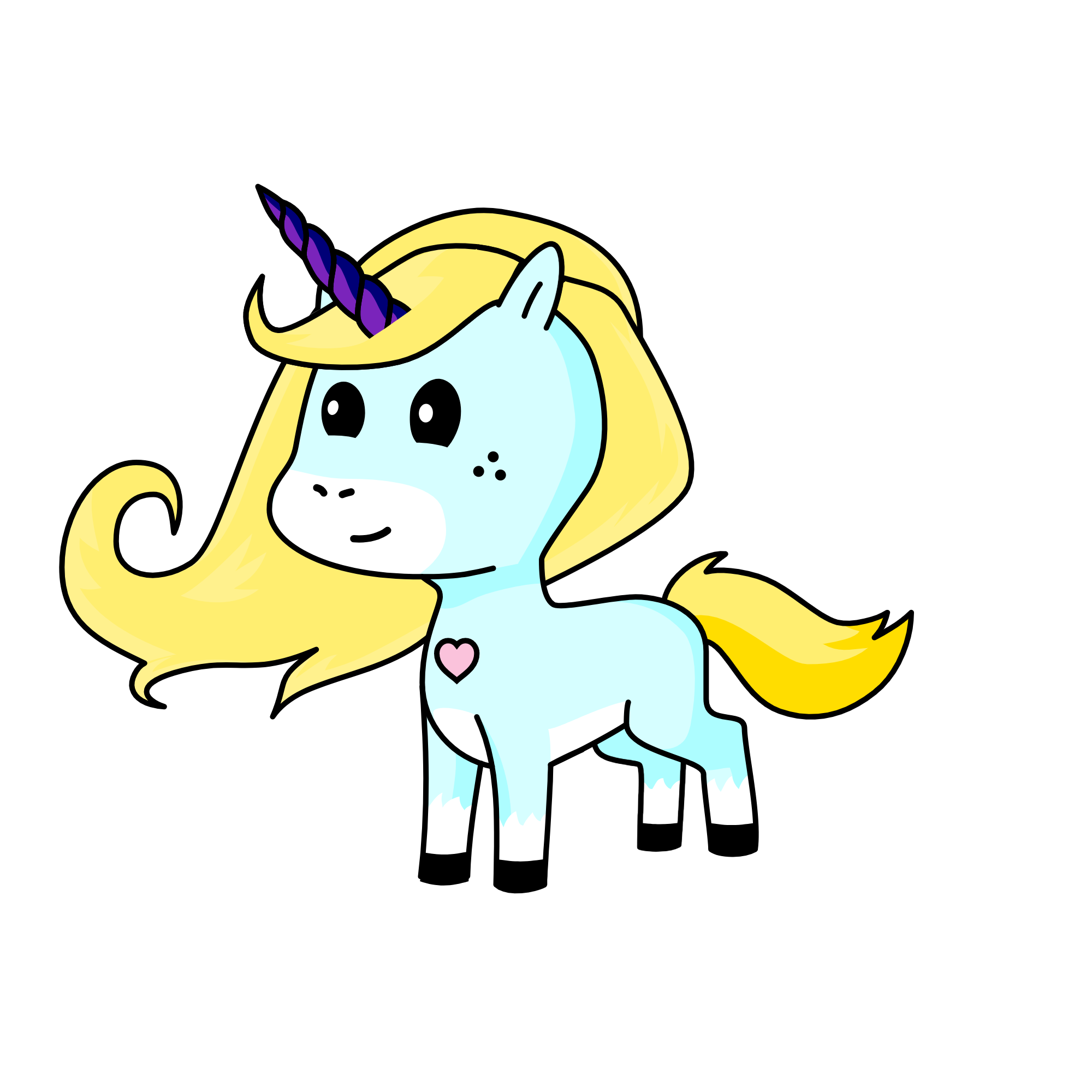 Peppermint Swirl, the unicorn