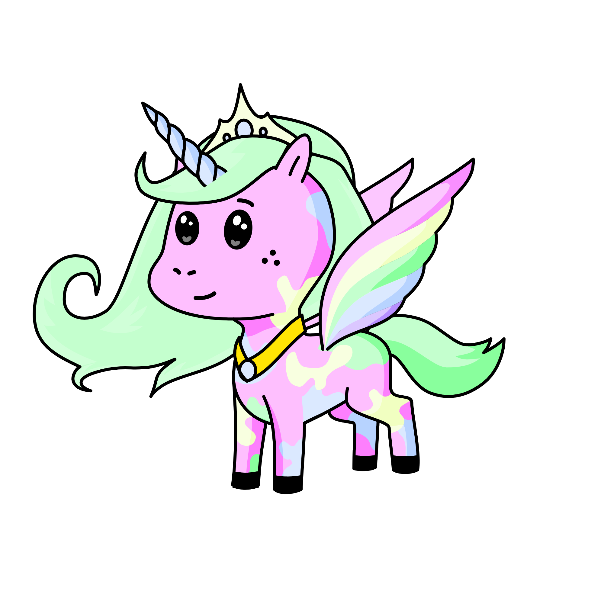 Queen Pastel, the unicorn
