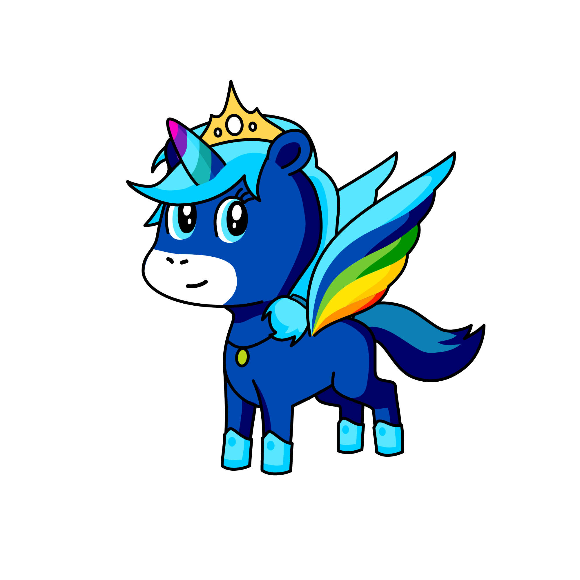 Playful, the unicorn