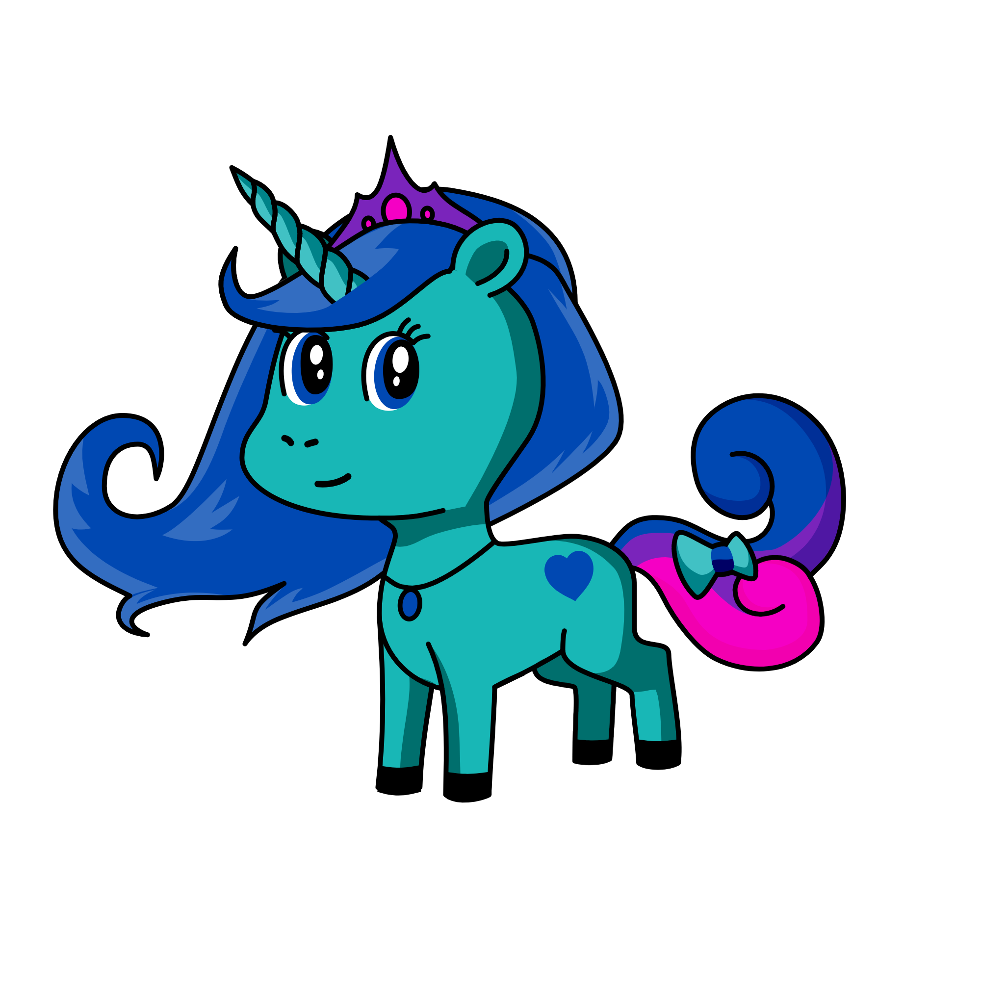 Queen Icicle, the unicorn