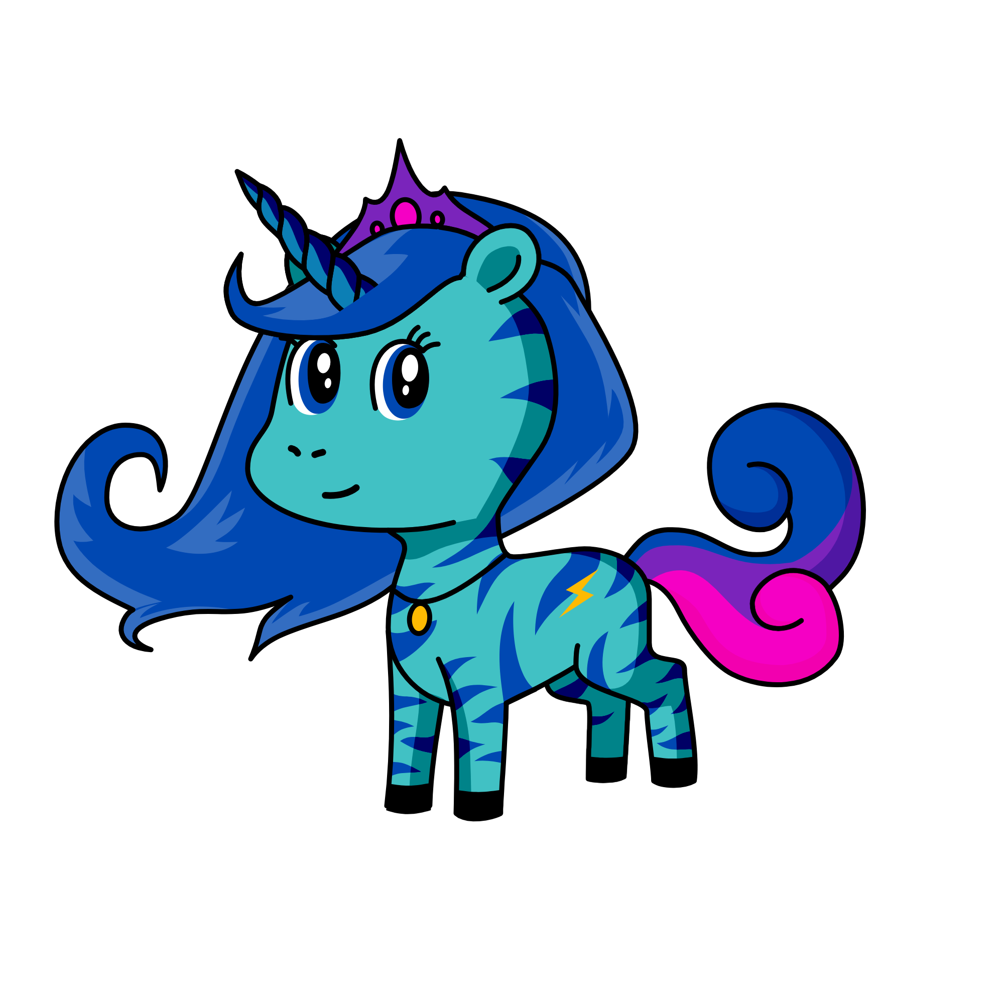 Thunder Girl, the unicorn