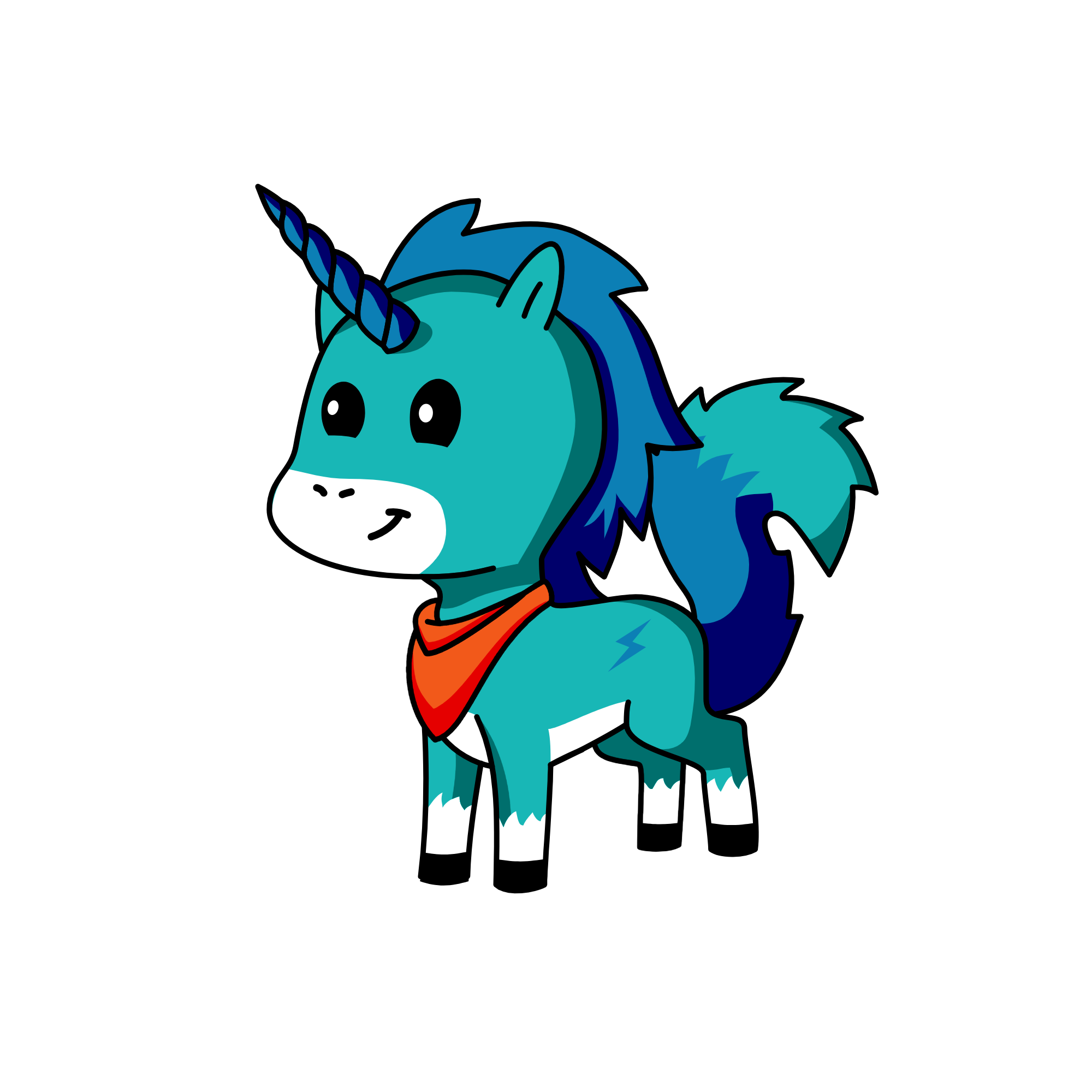 Bolty, the unicorn