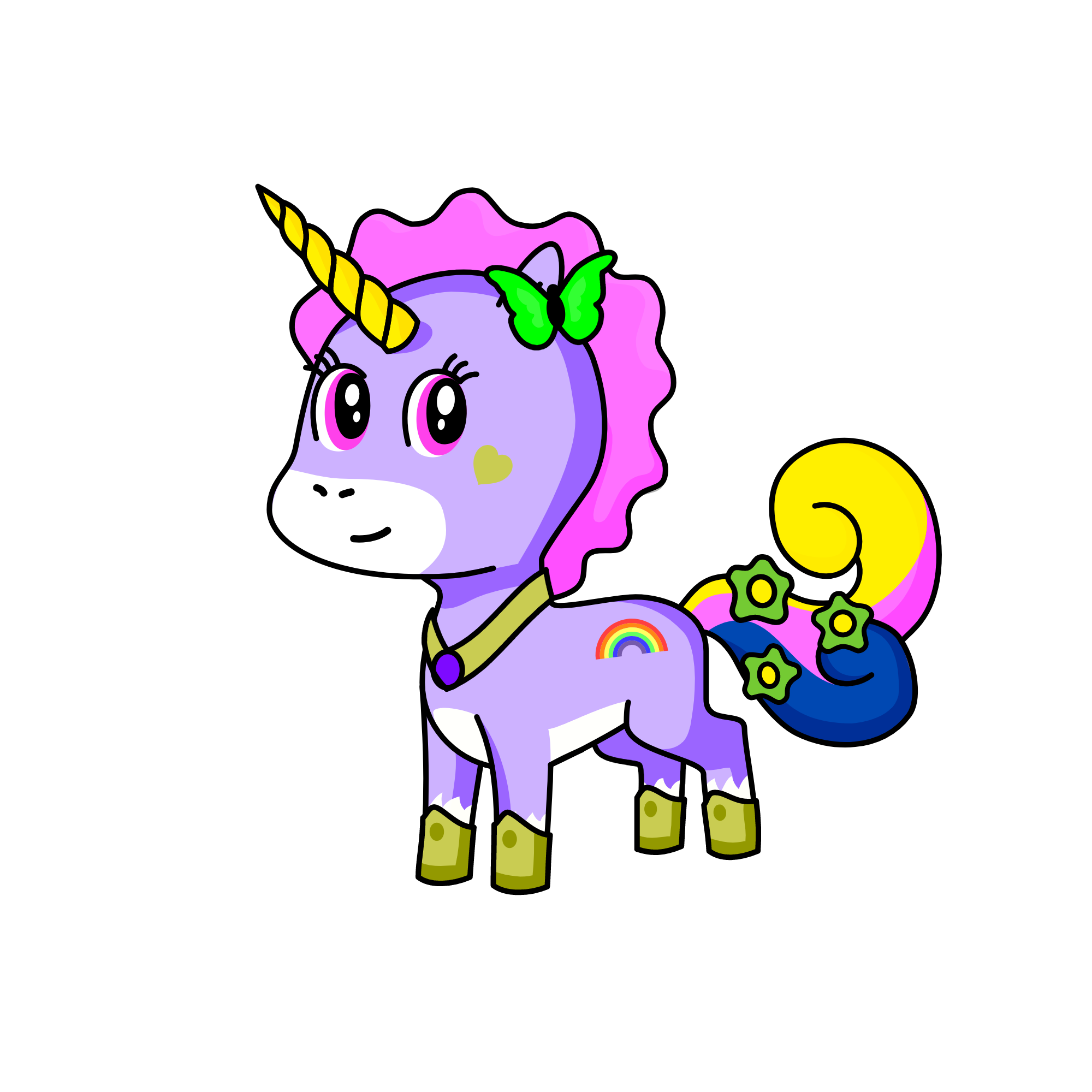 your stereotypical unicorn, the unicorn