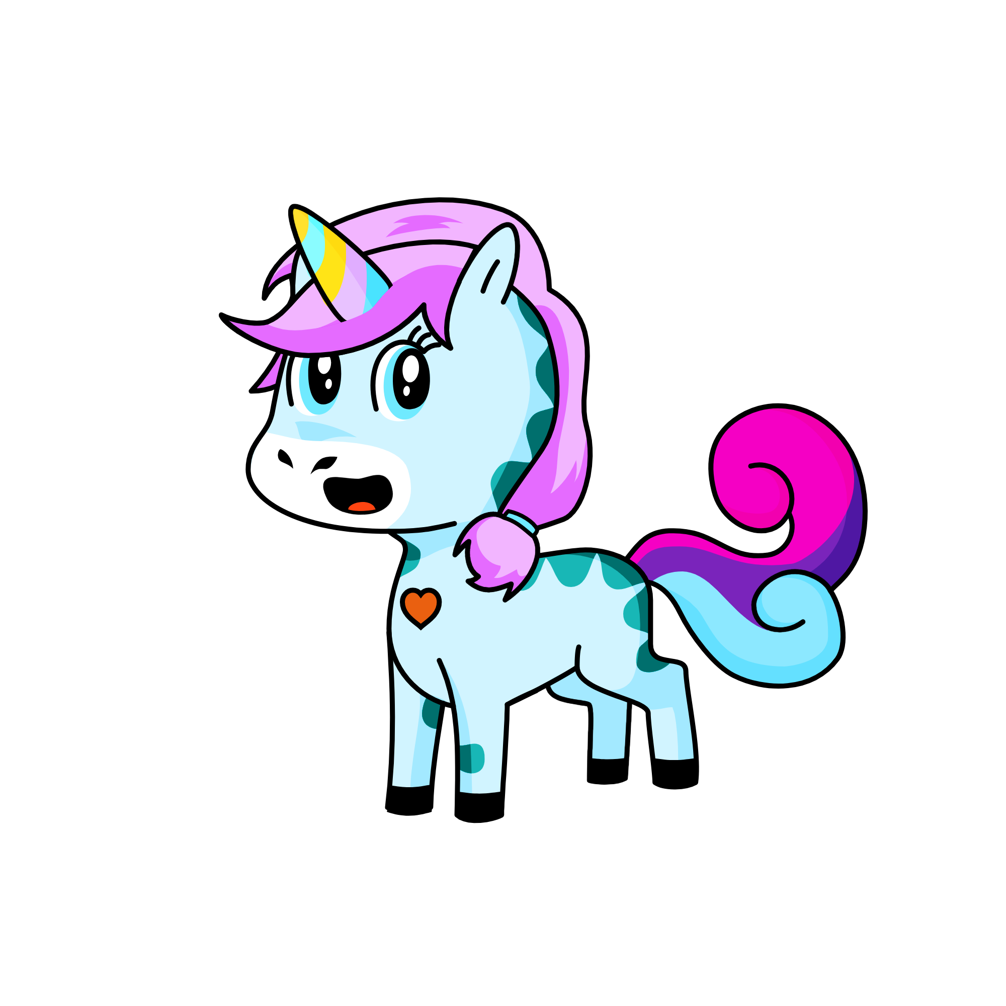 Pinky, the unicorn