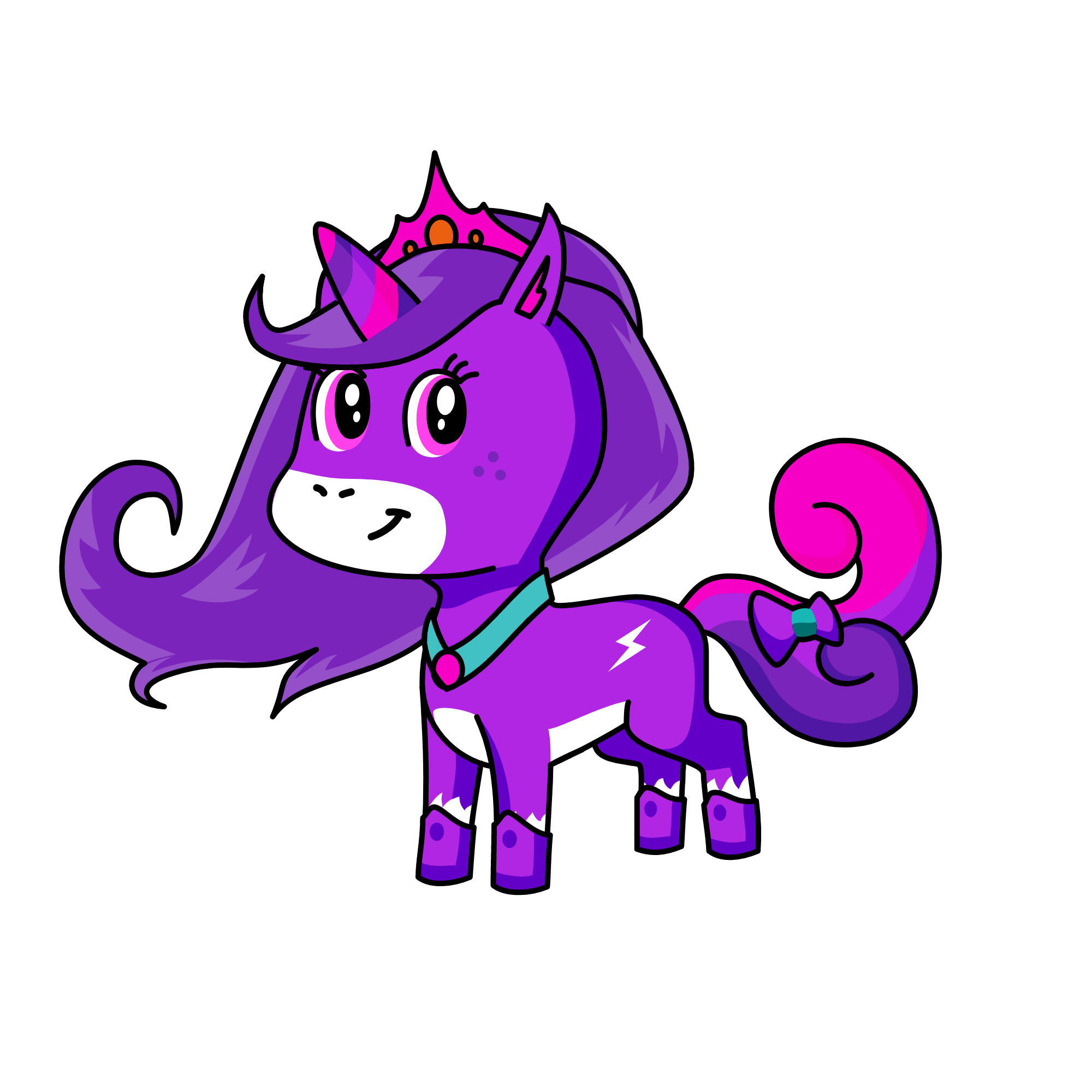 violet, the unicorn