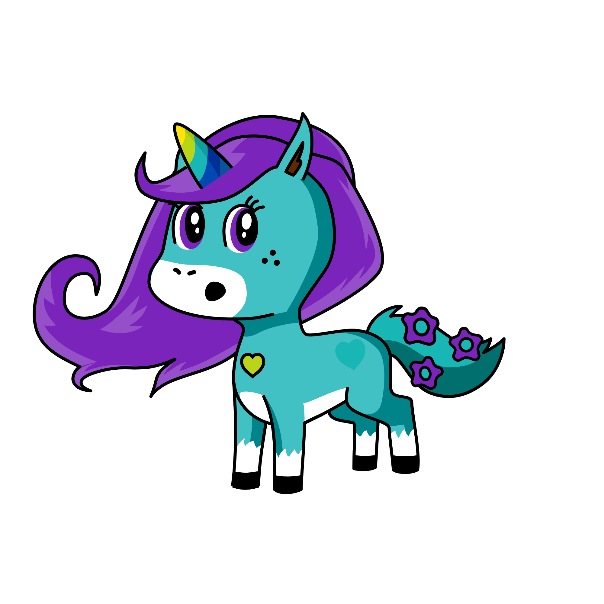 Moonlight, the unicorn