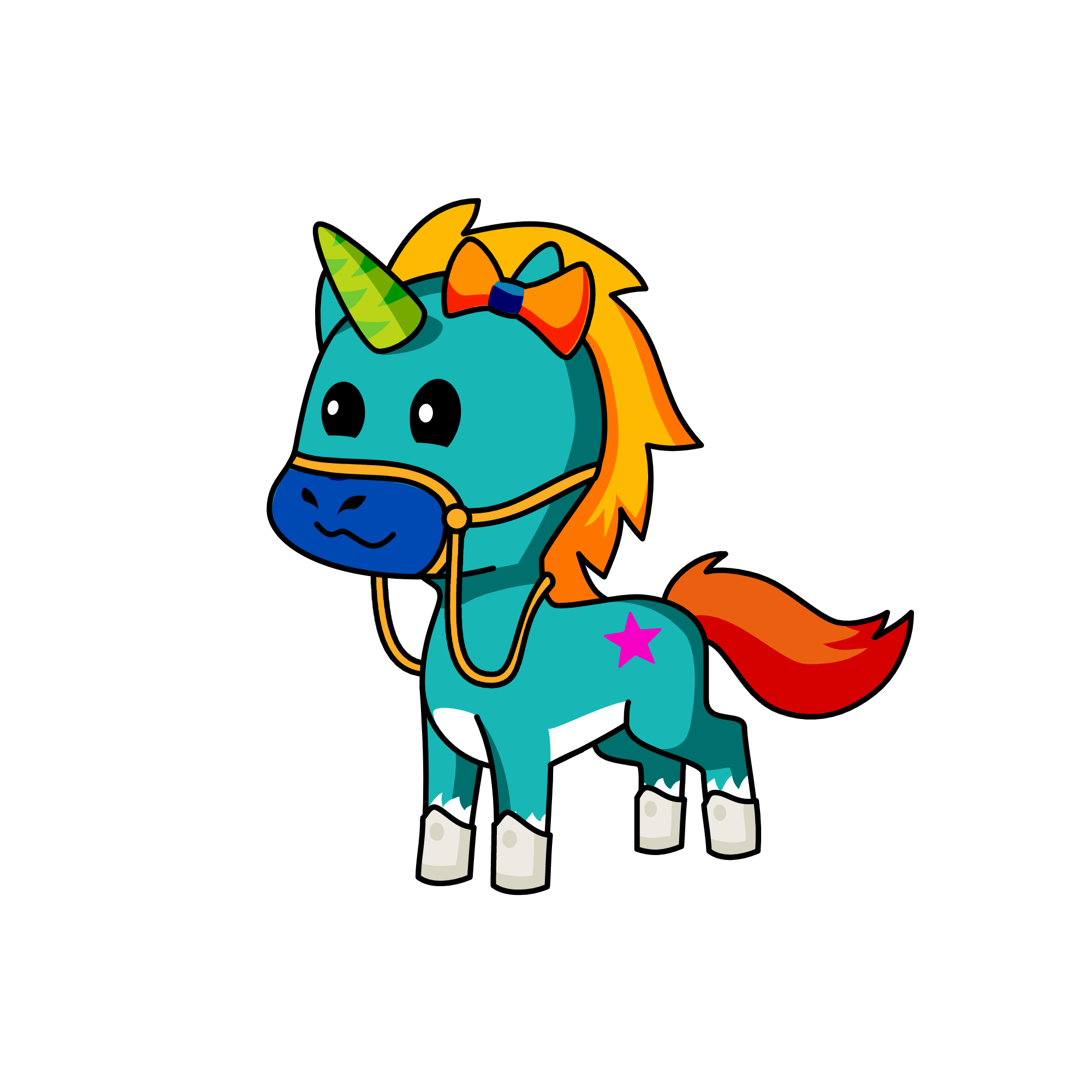 Blue Rider, the unicorn