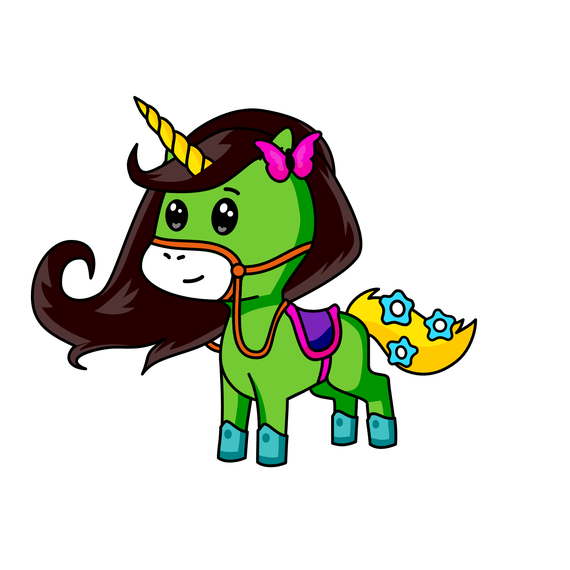 Strawberry, the unicorn