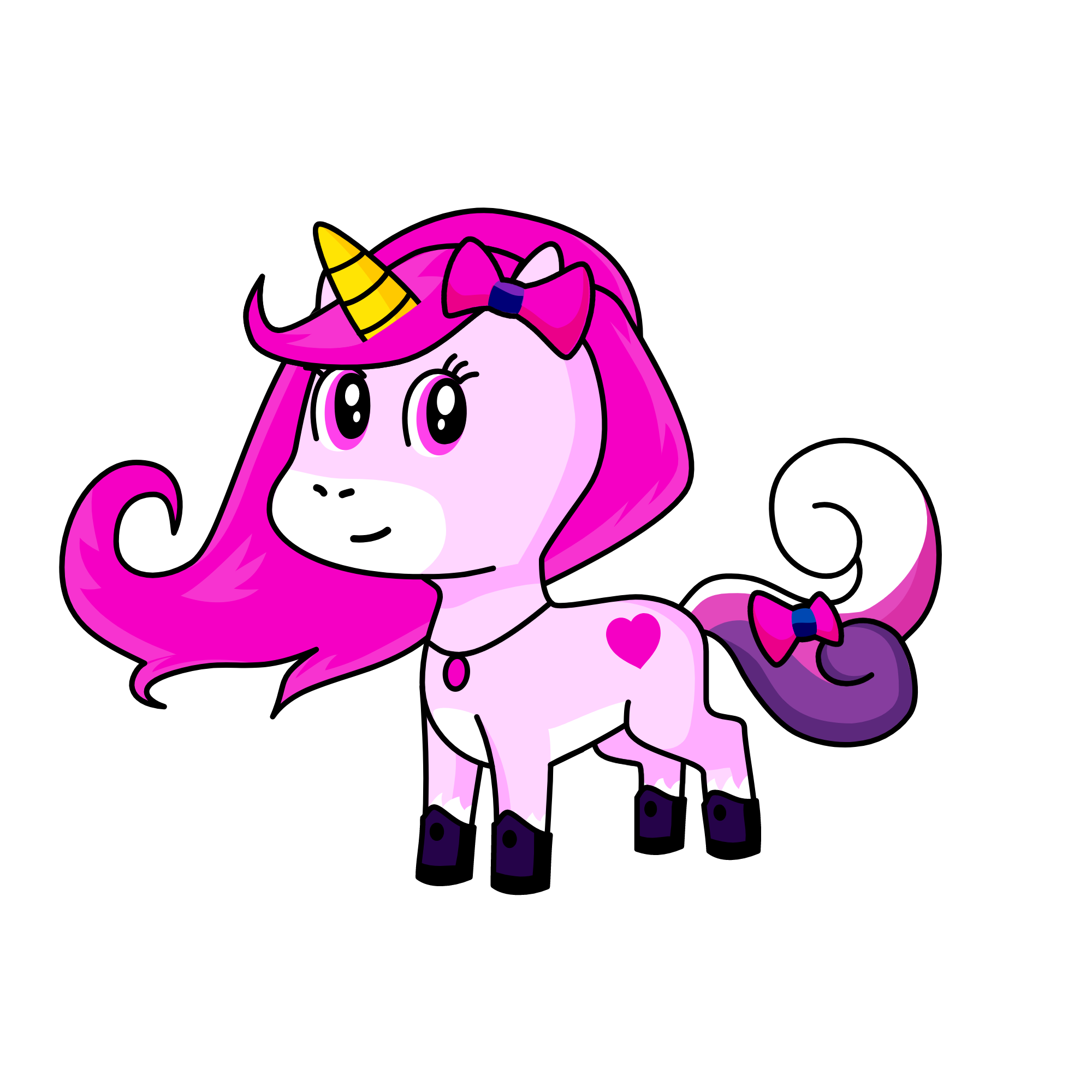 Fushia, the unicorn