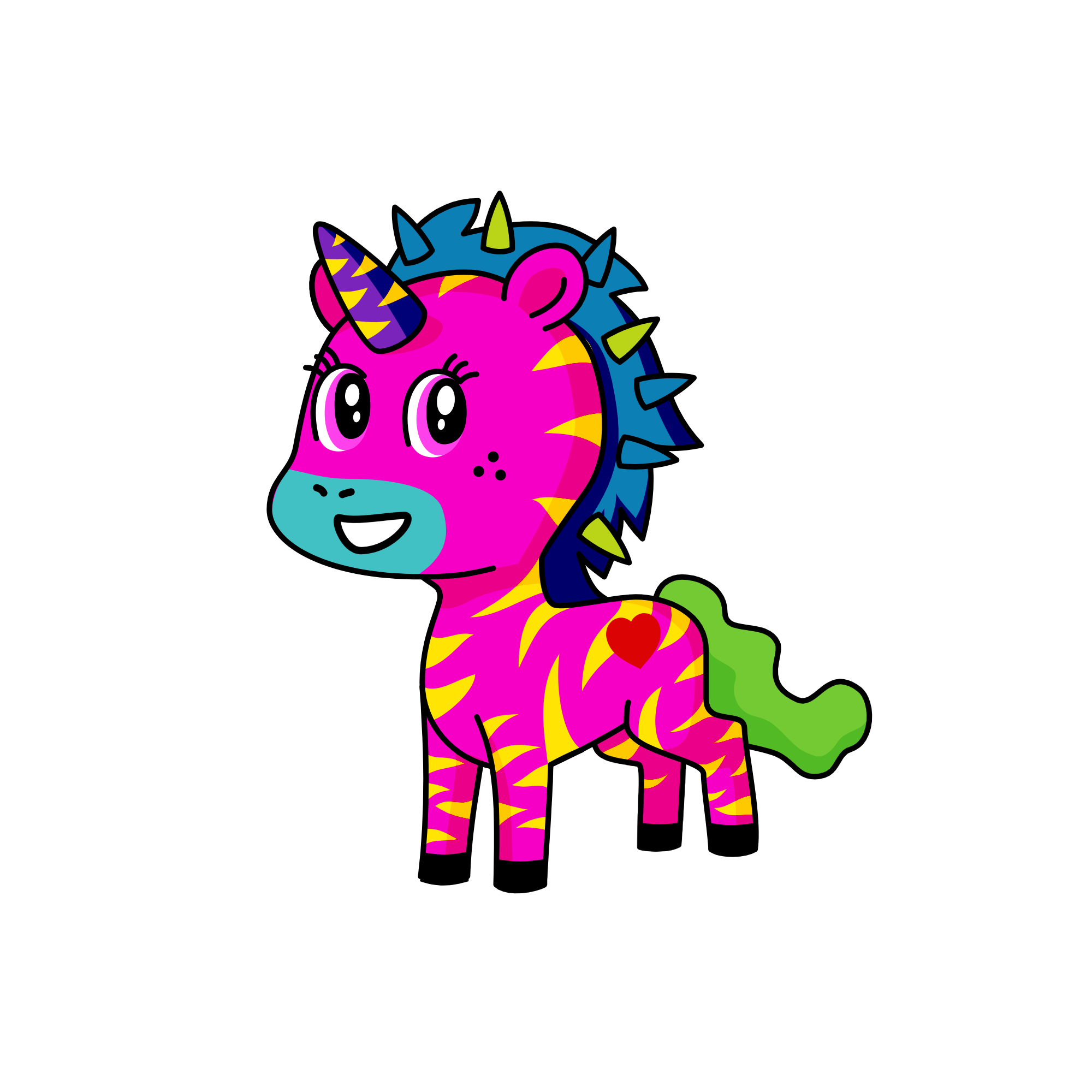 BOOM BOOM BOOMINTHEROOMHEROESTEAMBOOM!, the unicorn
