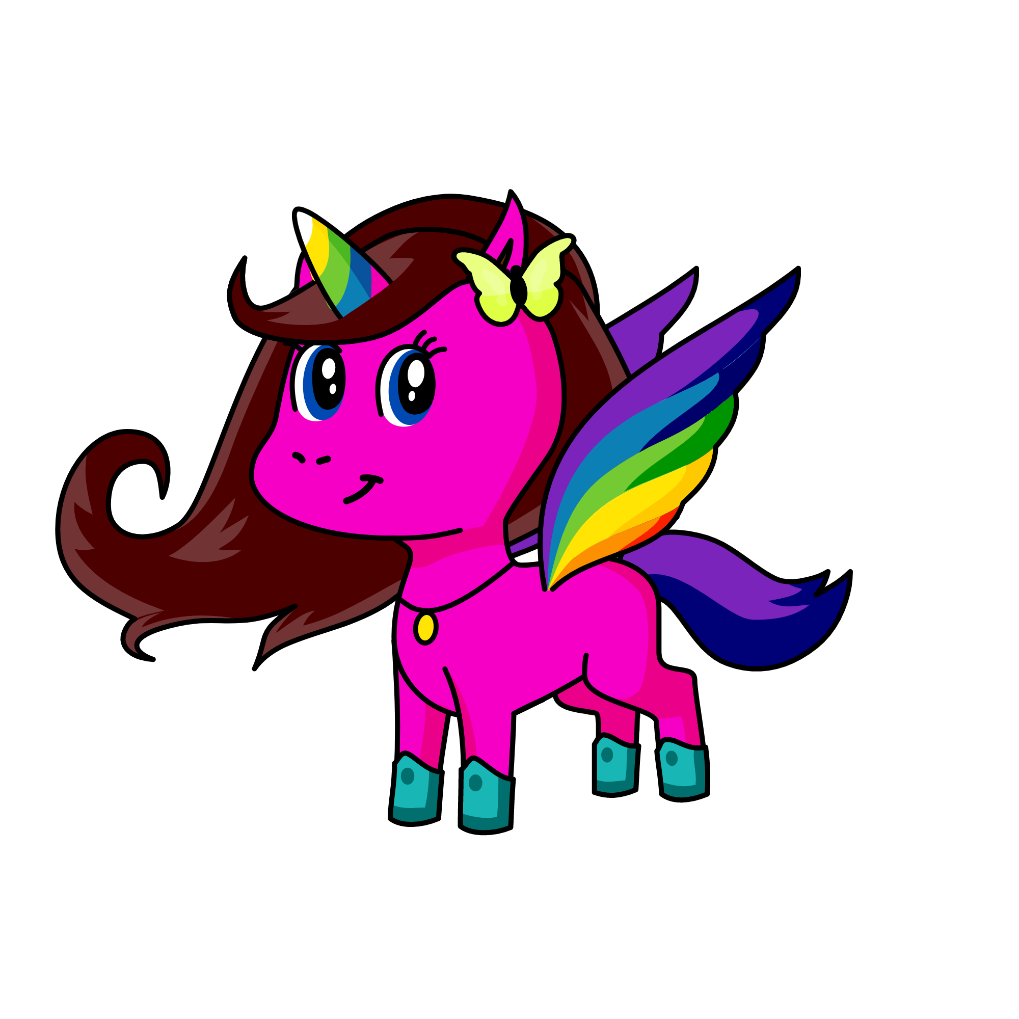 flower, the unicorn