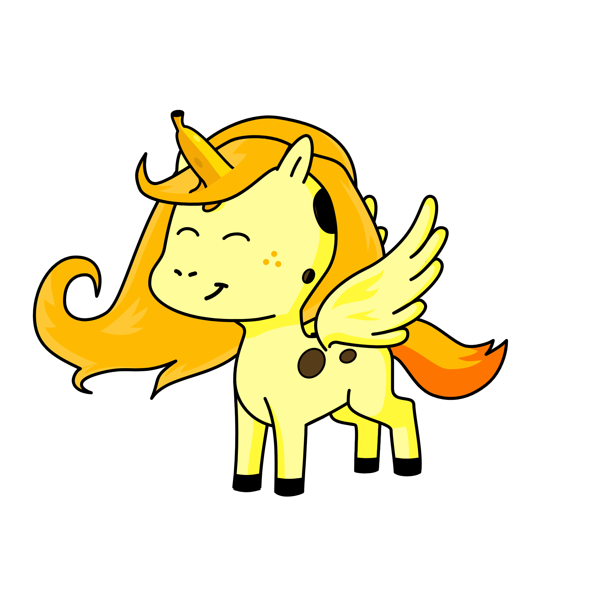 Banana(Bebe 4 short), the unicorn