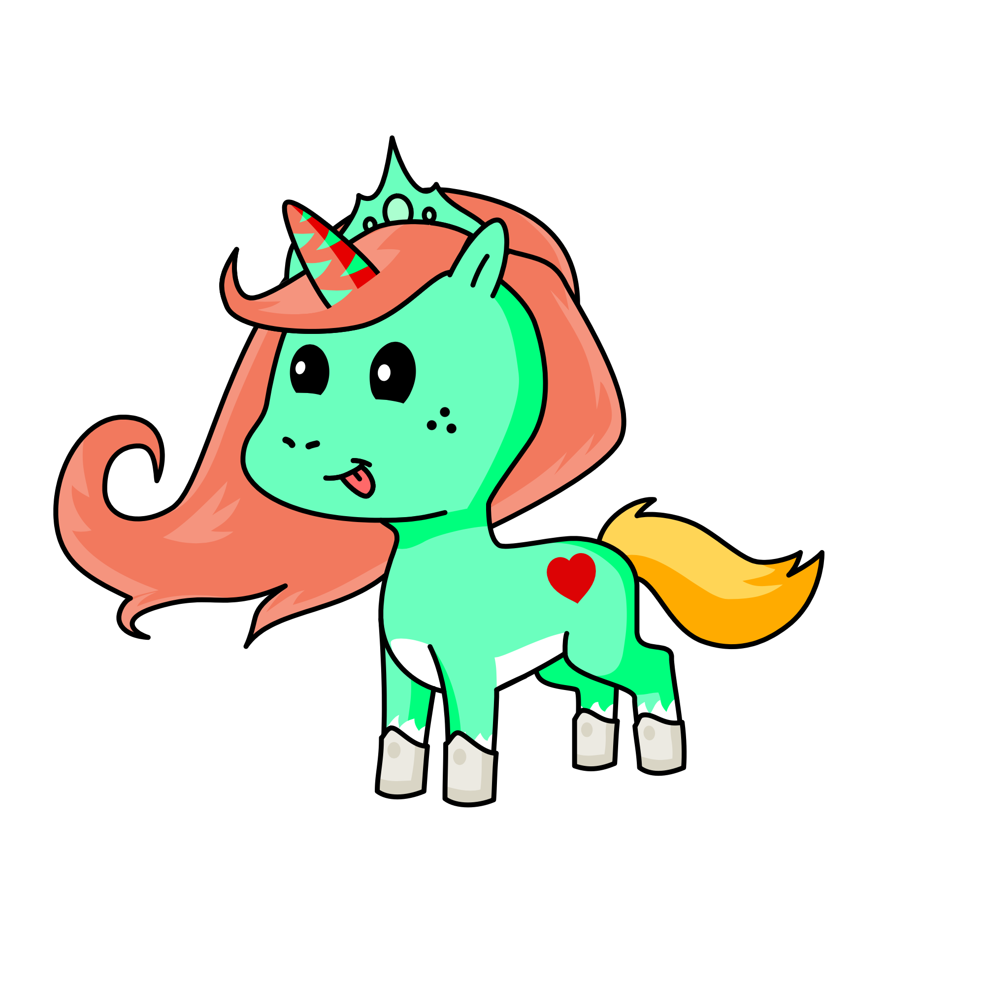 Cristalina , the unicorn