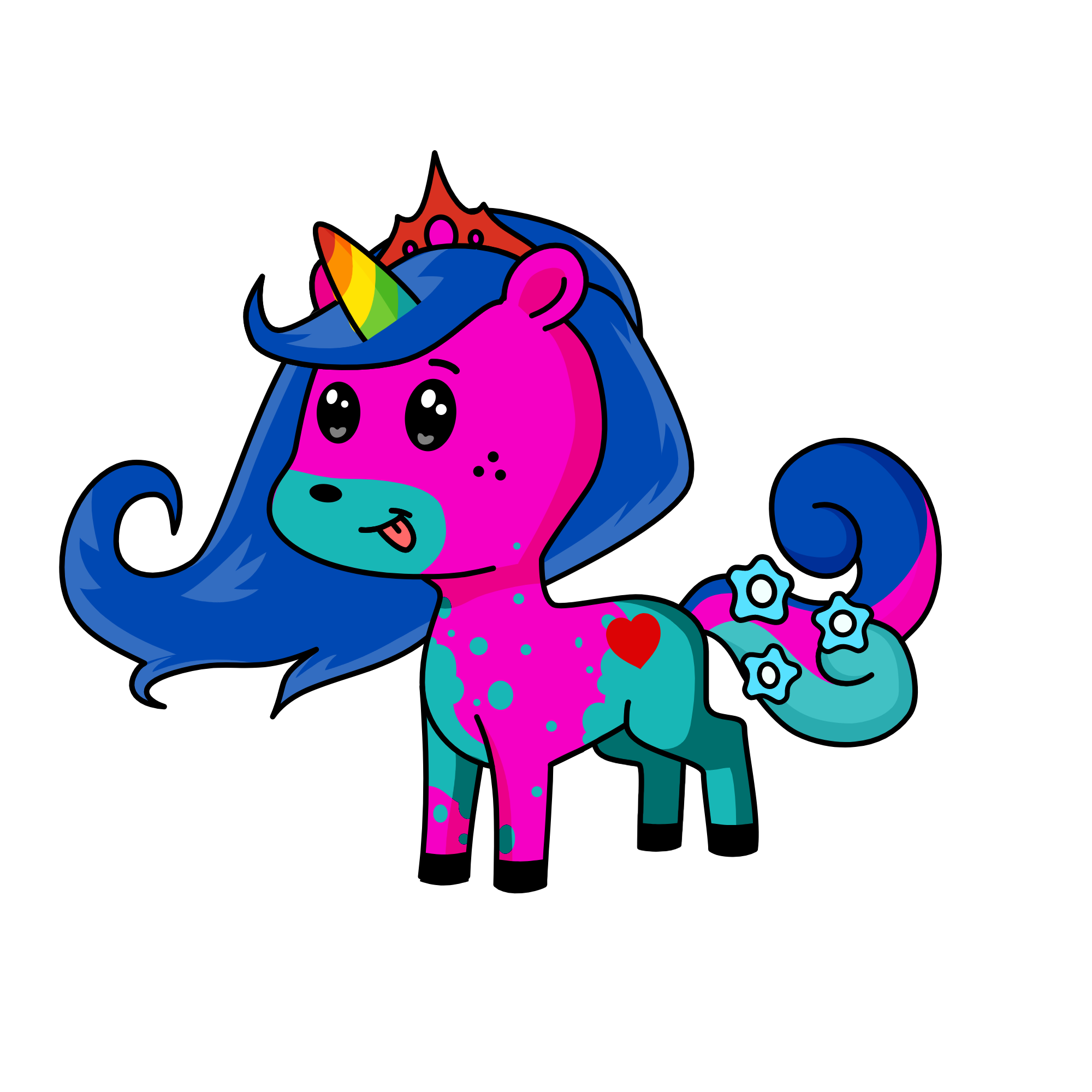Snow gown, the unicorn