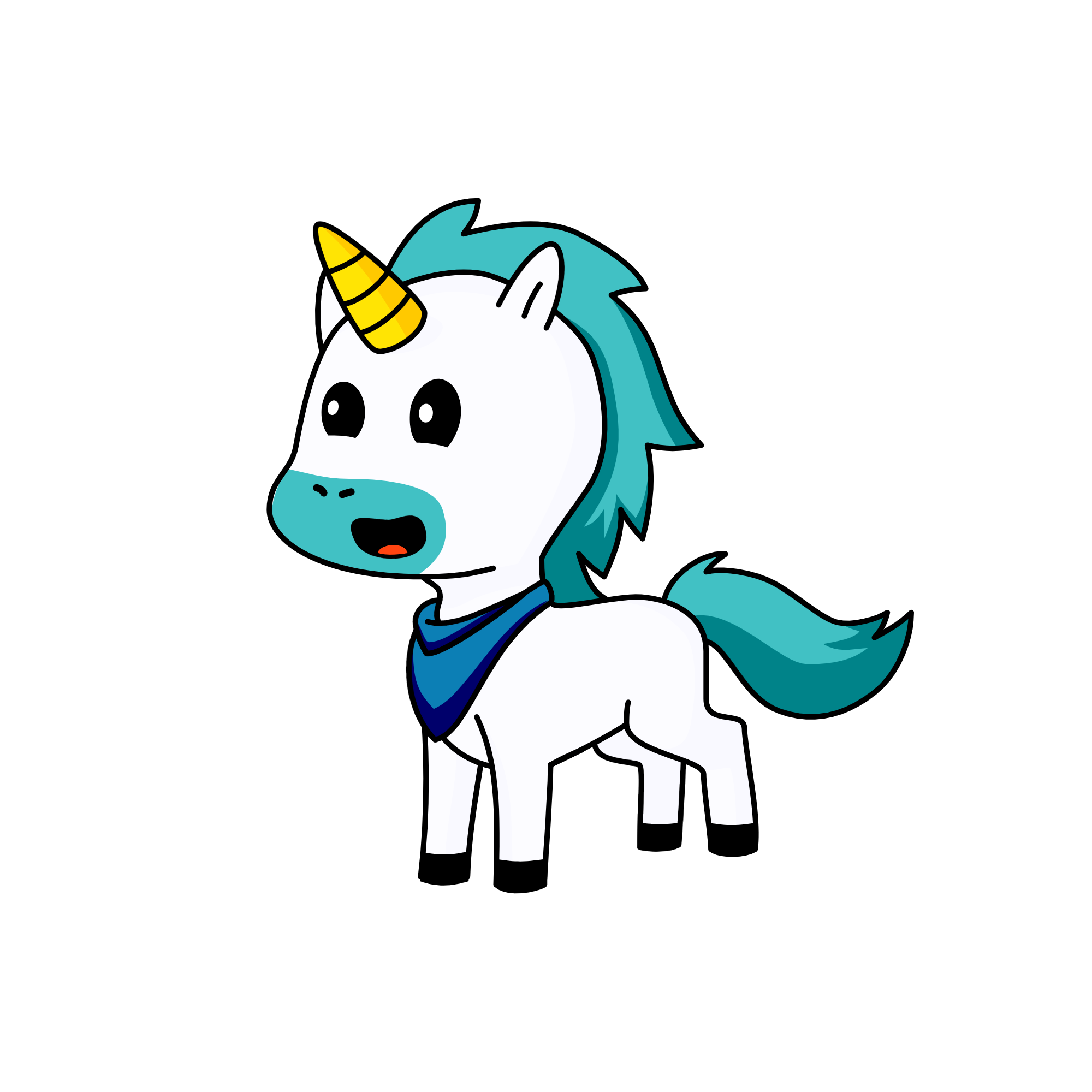 snowy, the unicorn