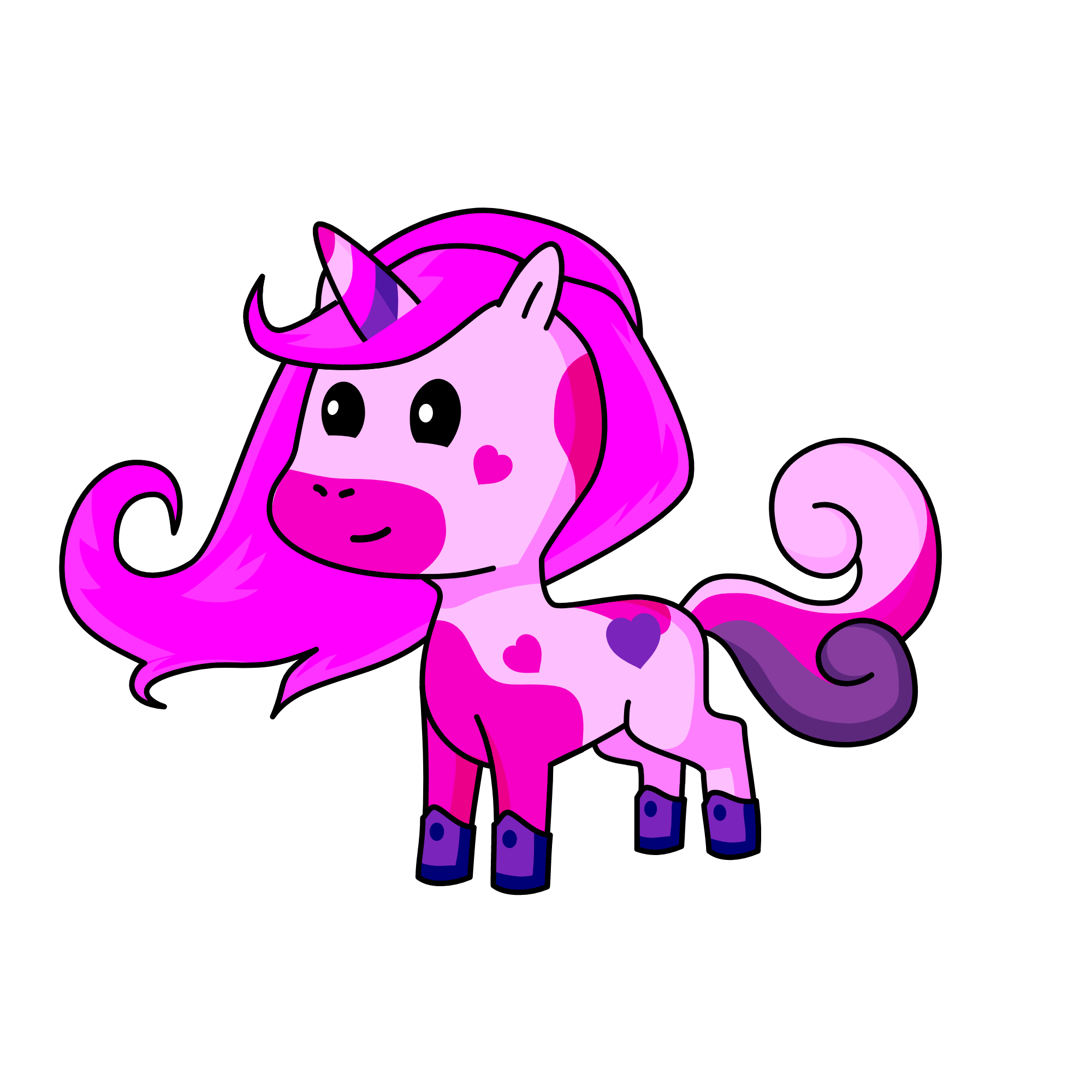 pink, the unicorn