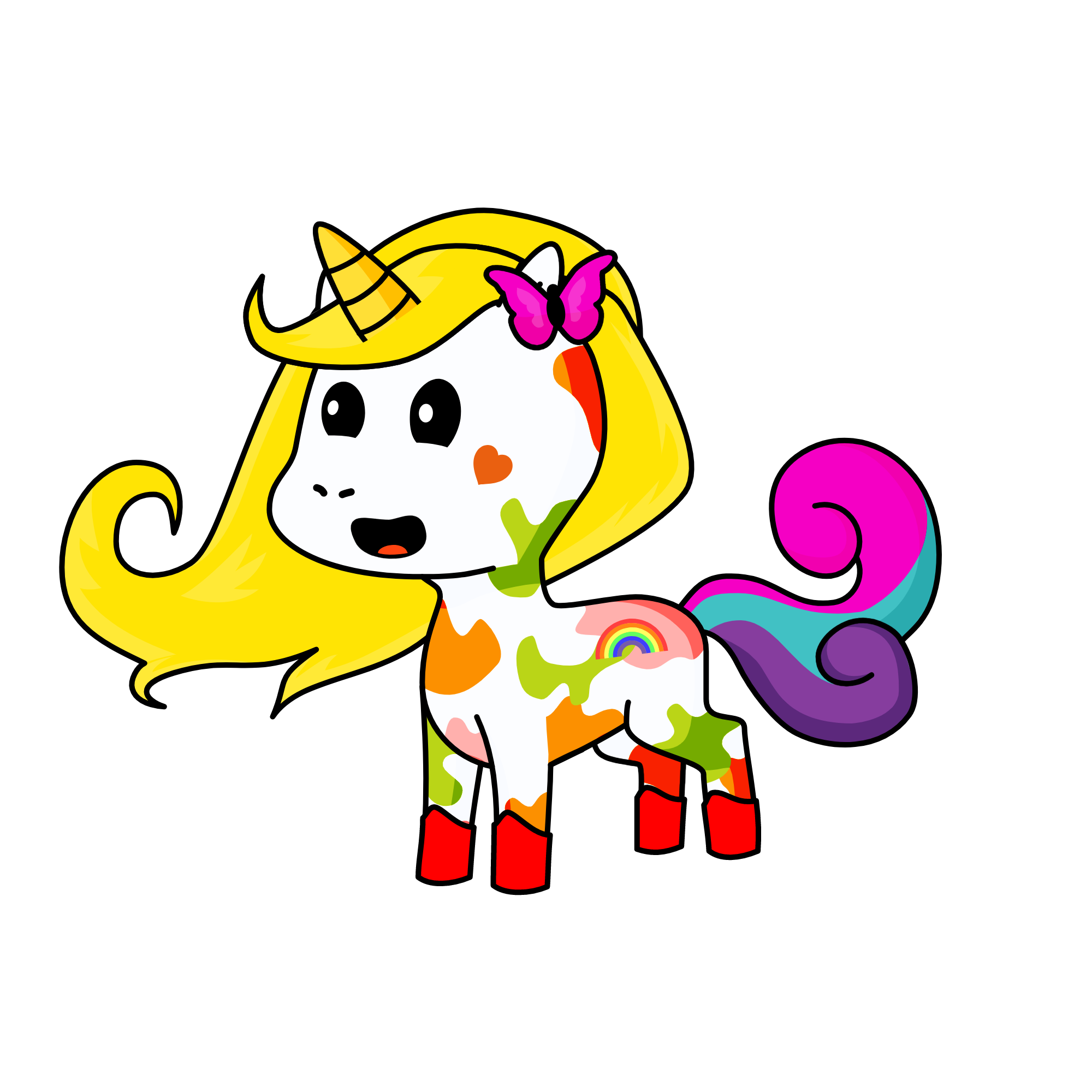 Colorful, the unicorn