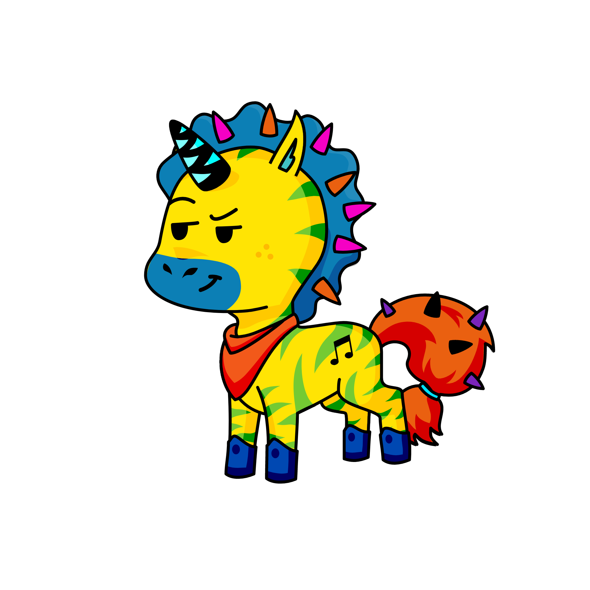 Punkboi Qwubmi-Gangsta, the unicorn