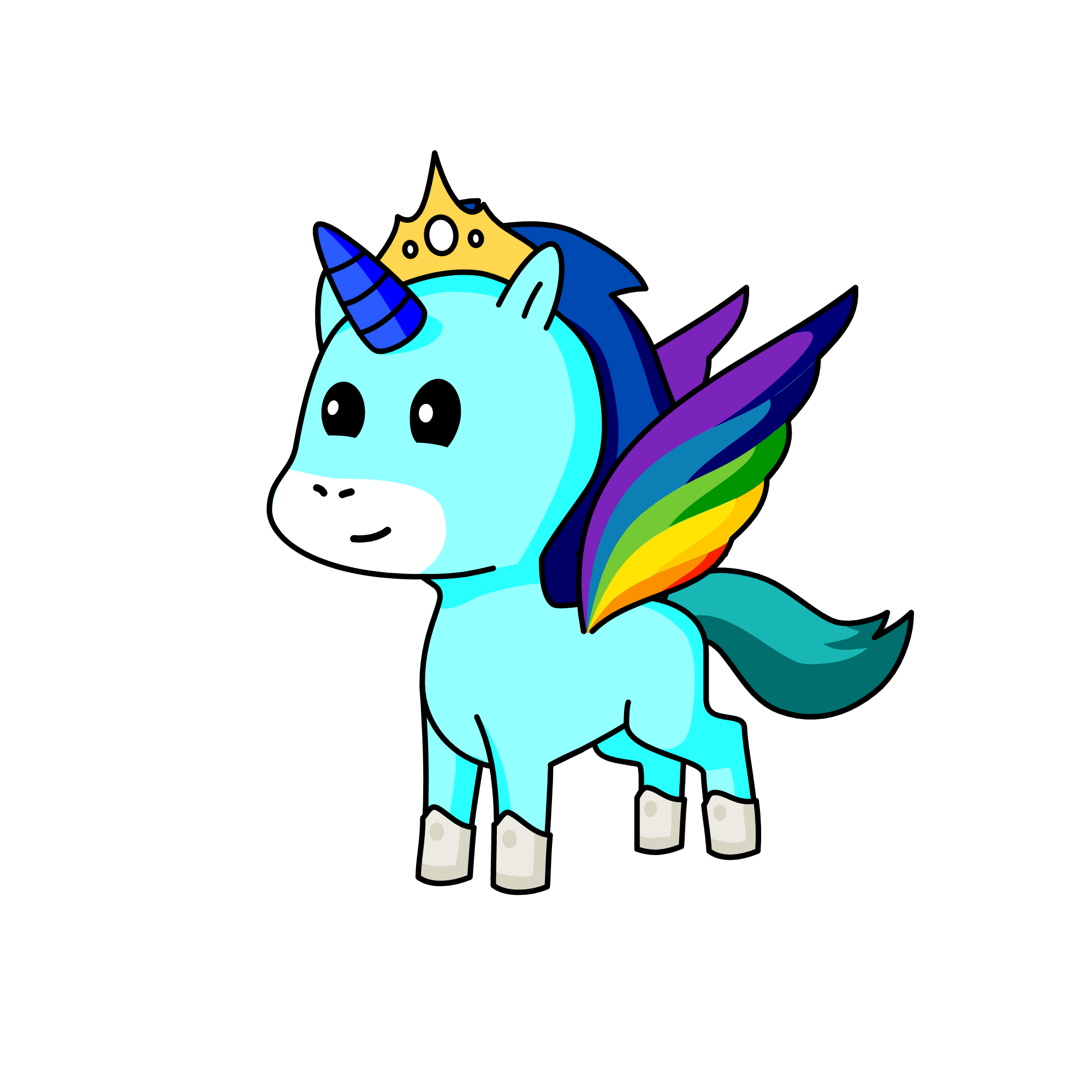Violet, the unicorn