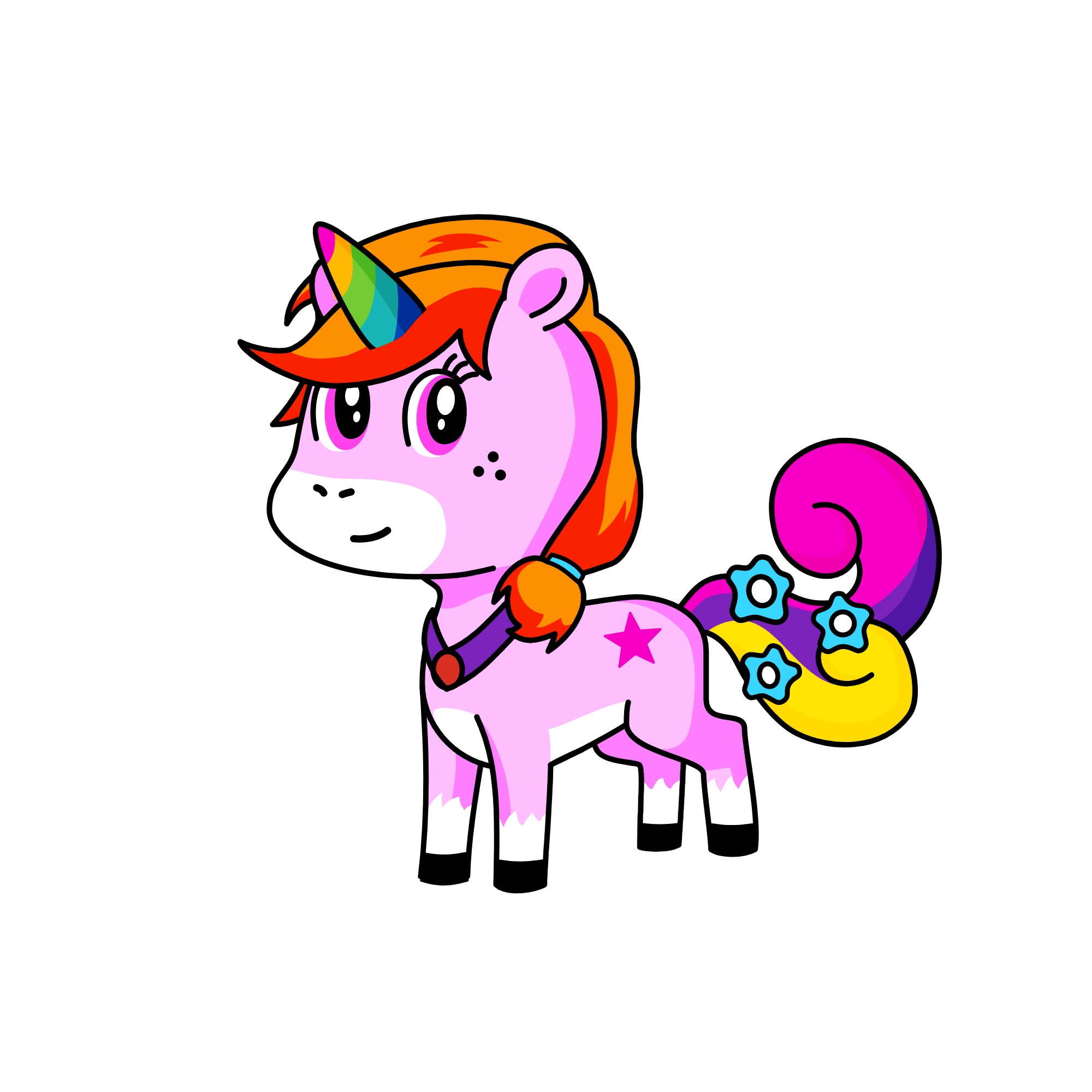Winter, the unicorn
