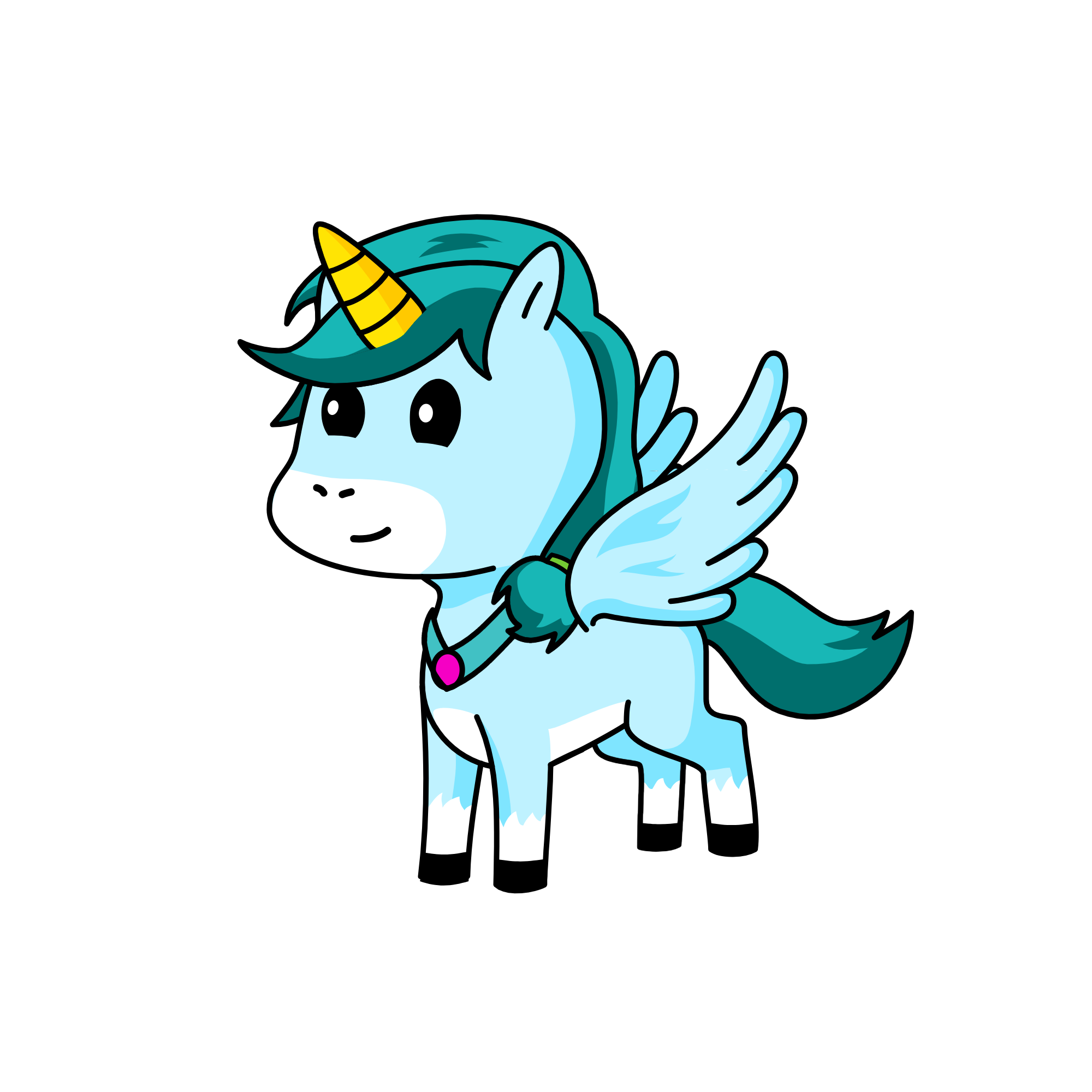 White Pearl, the unicorn