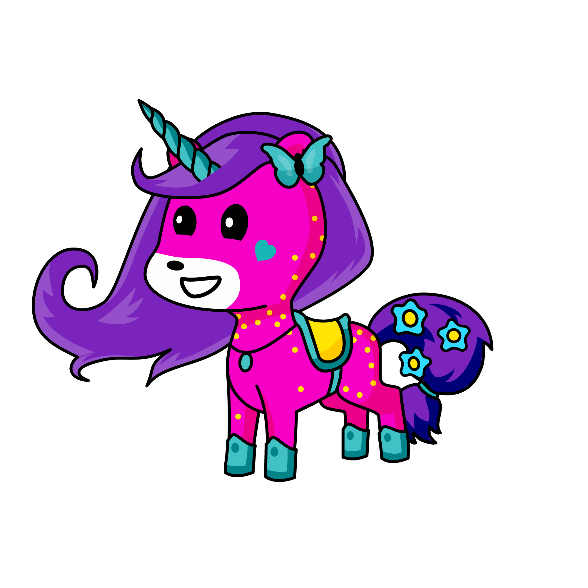 Emerald Queen, the unicorn