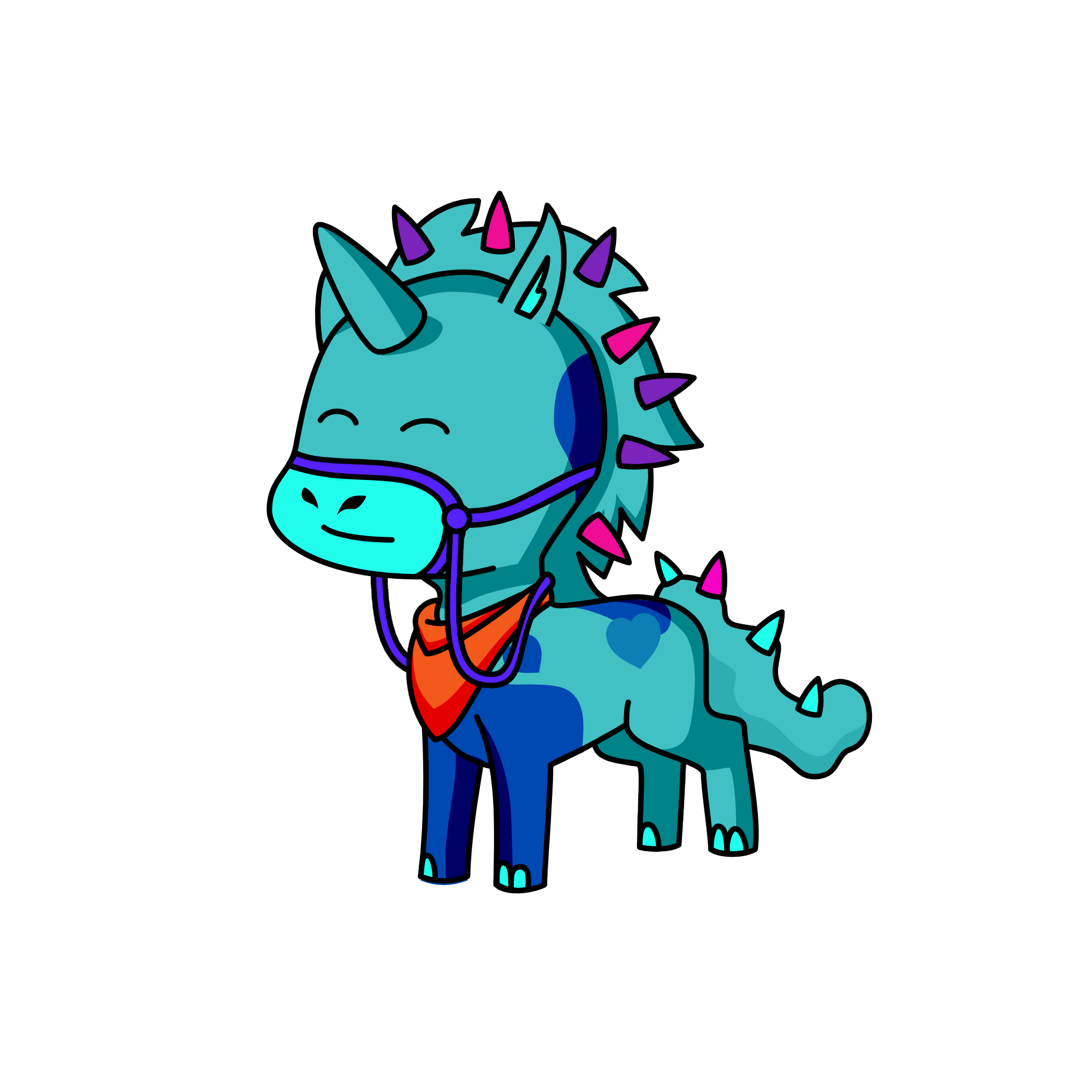 Blueicorn, the unicorn
