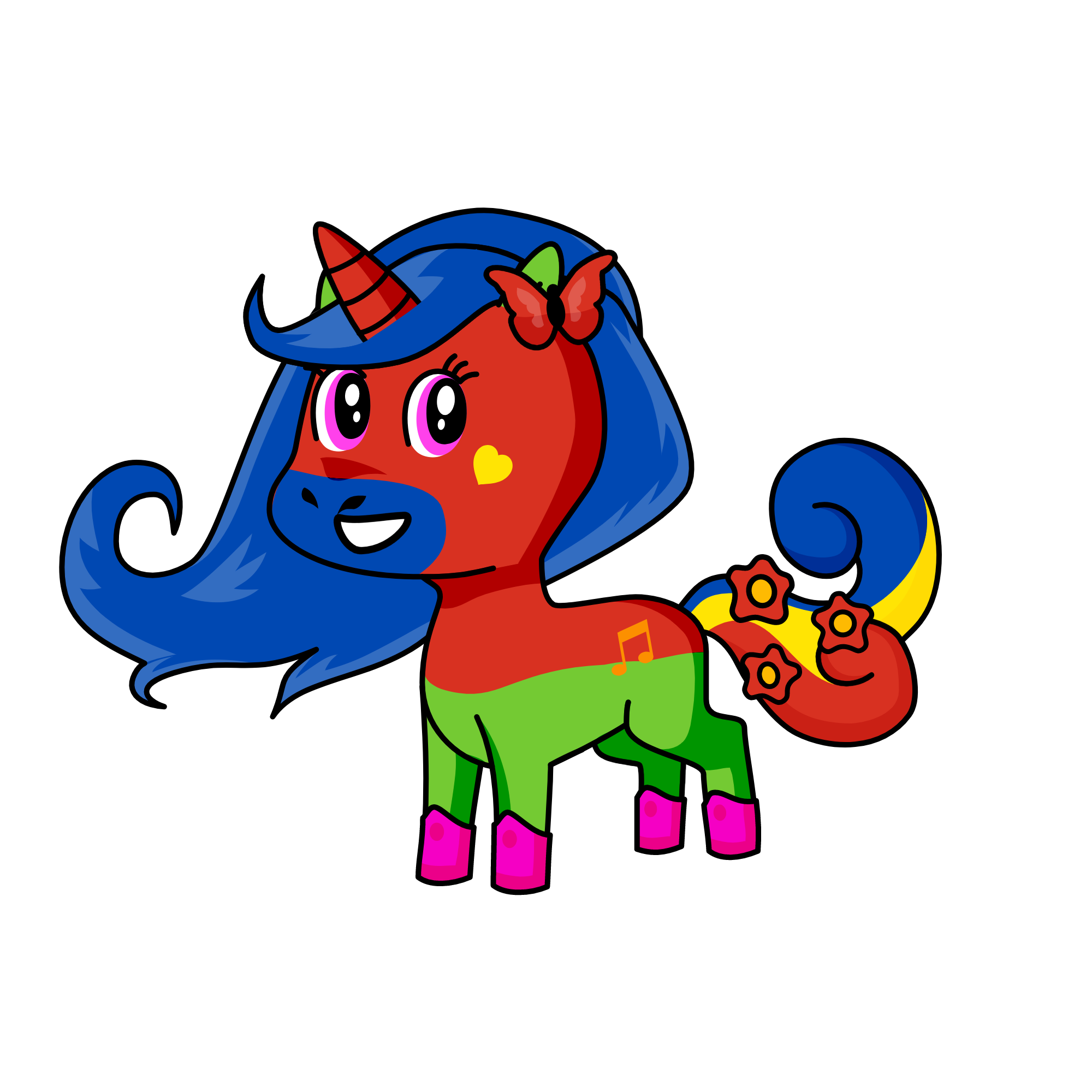 Pop, the unicorn