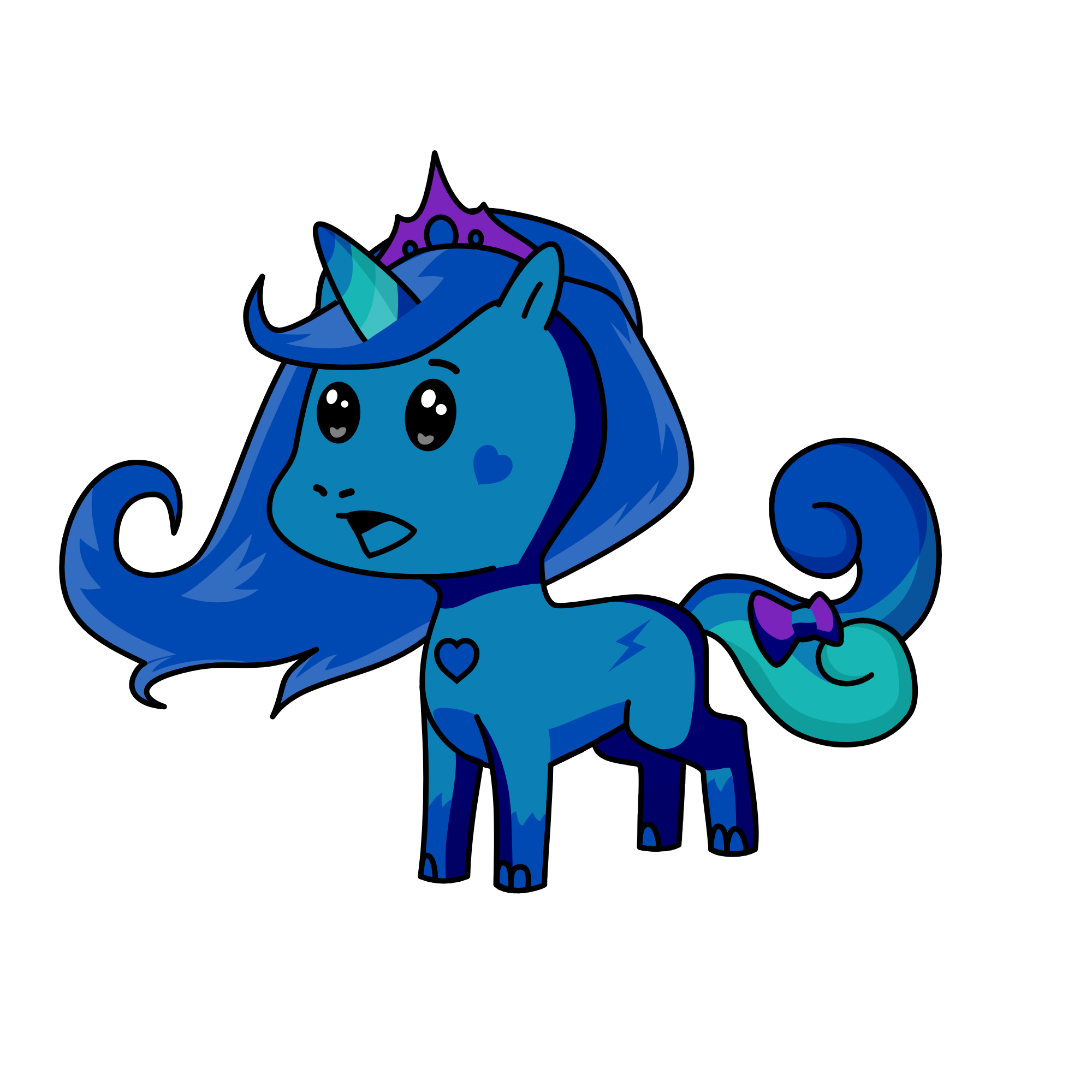 Luna the lost and cabsure , the unicorn