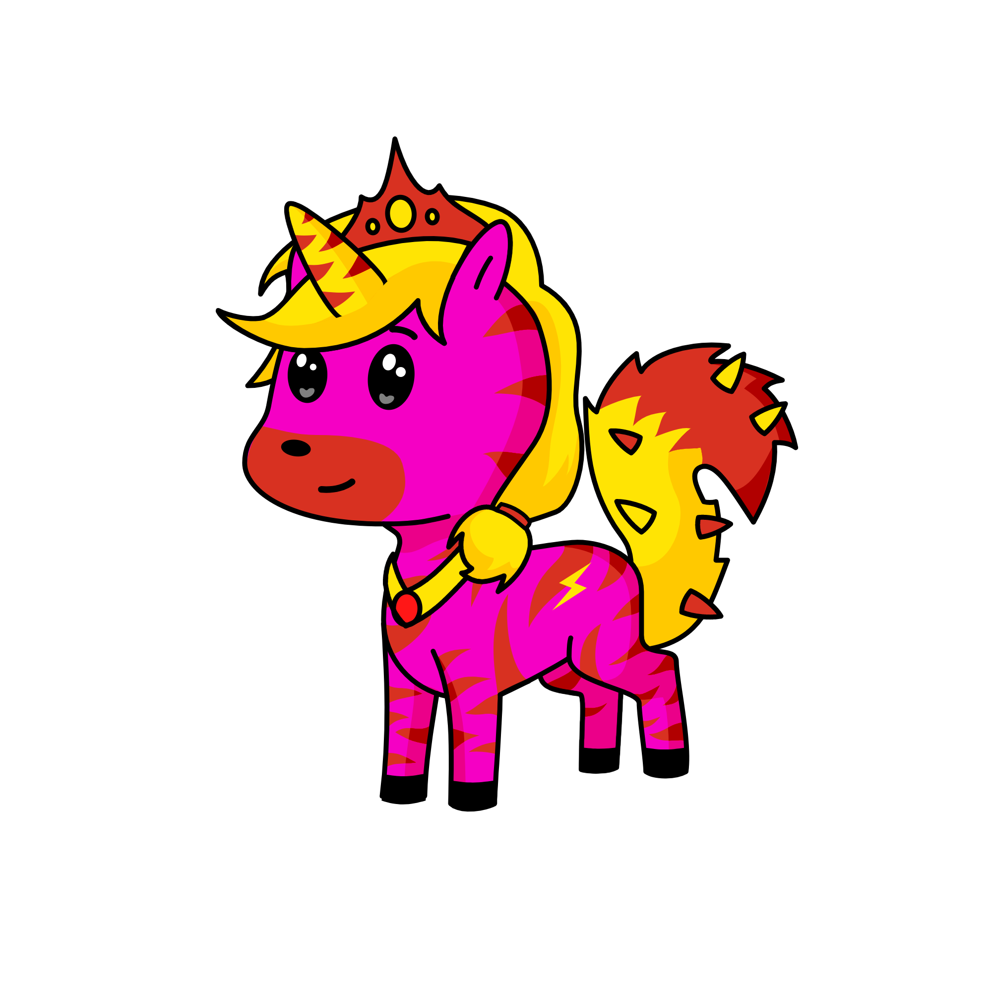 flame, the unicorn