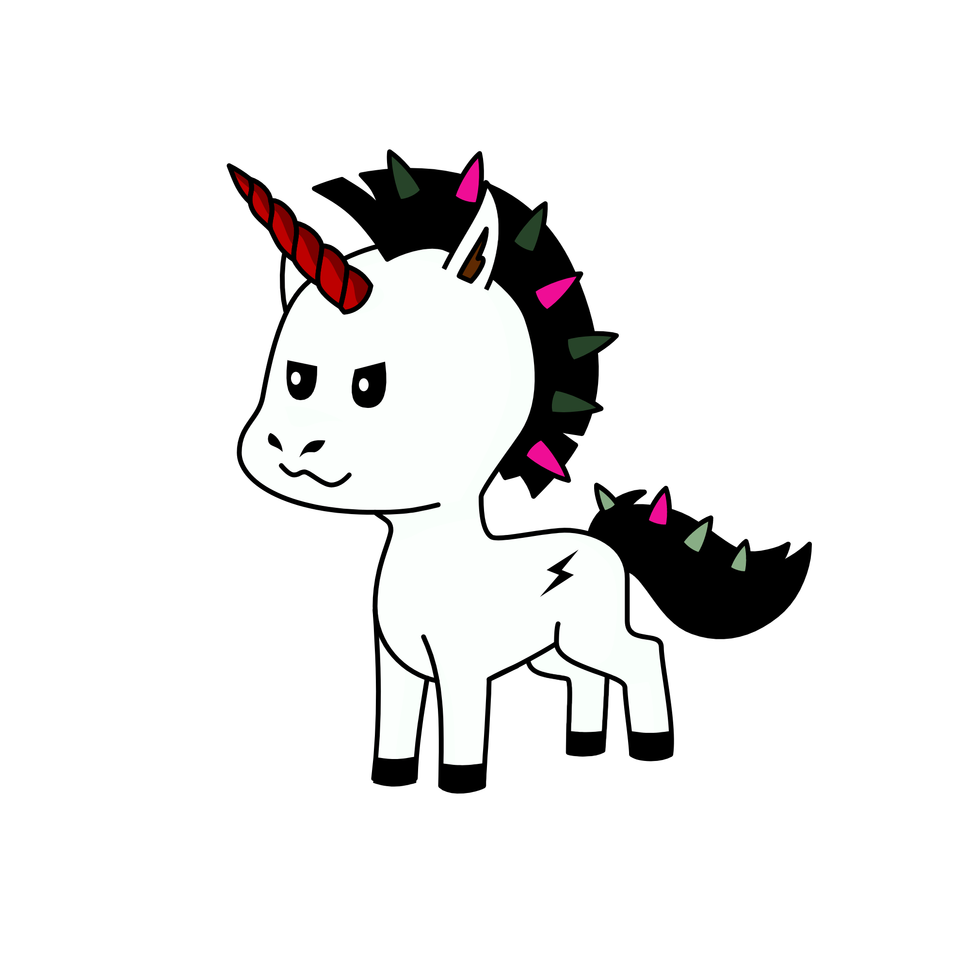 Black Shadow, the unicorn