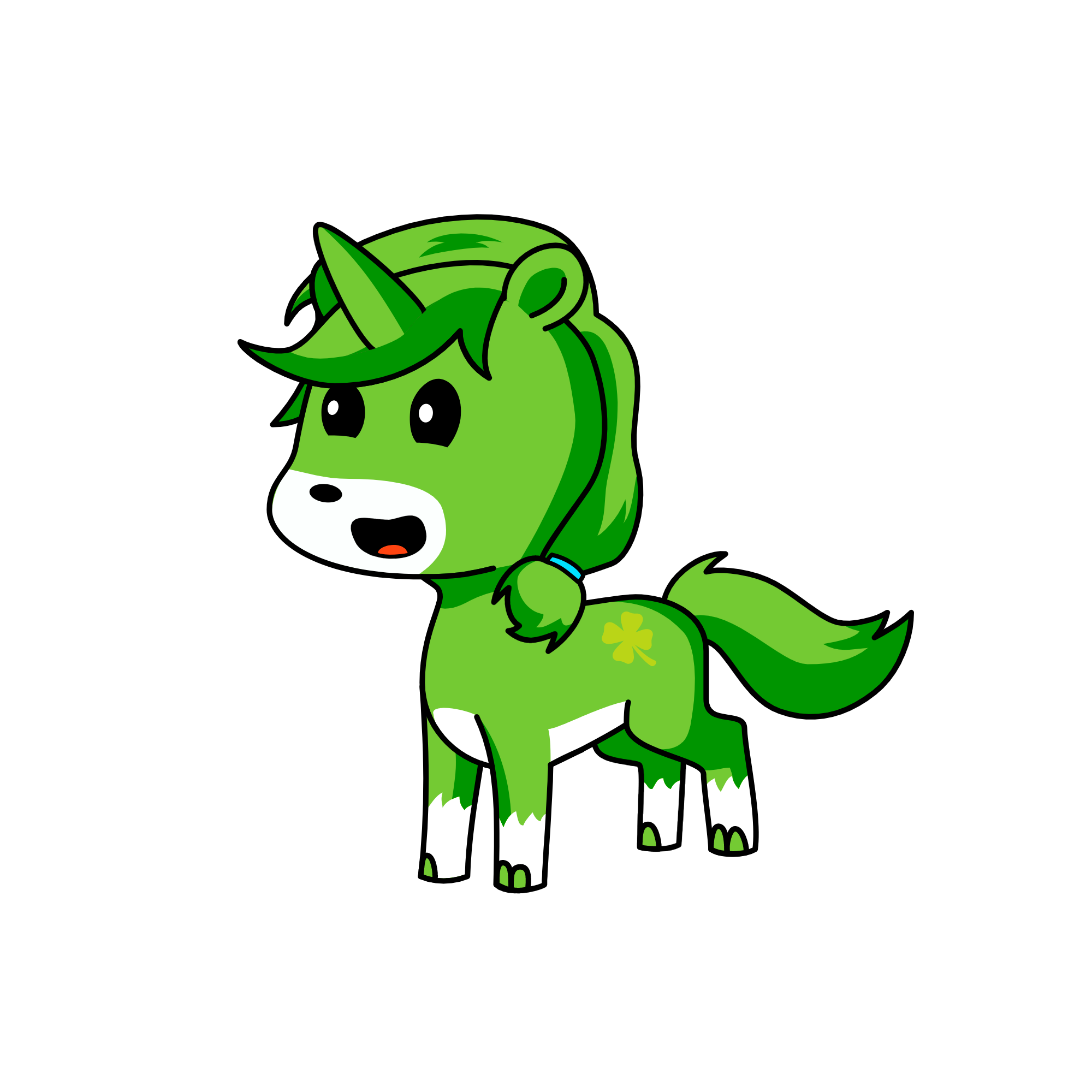  care bear luky, the unicorn
