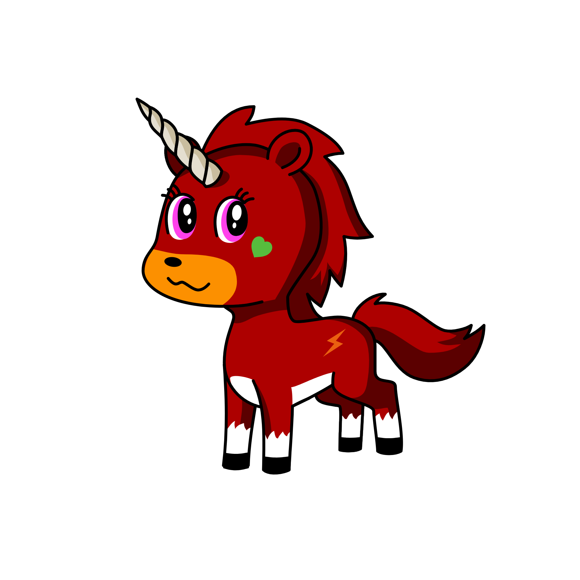 monkey, the unicorn