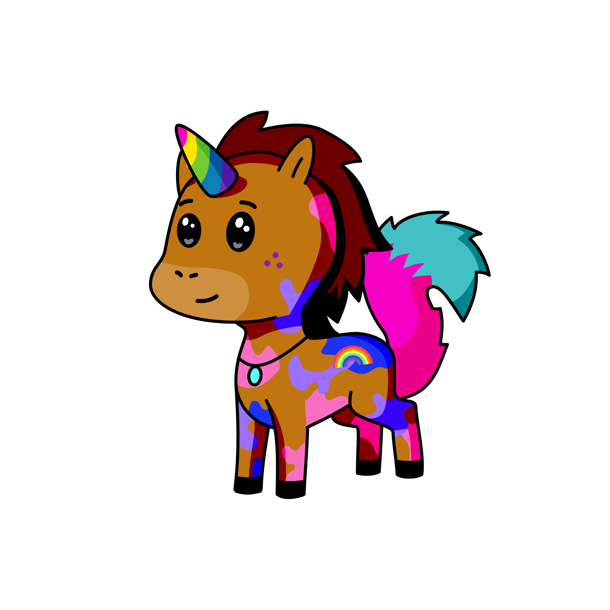 Splatters, the unicorn