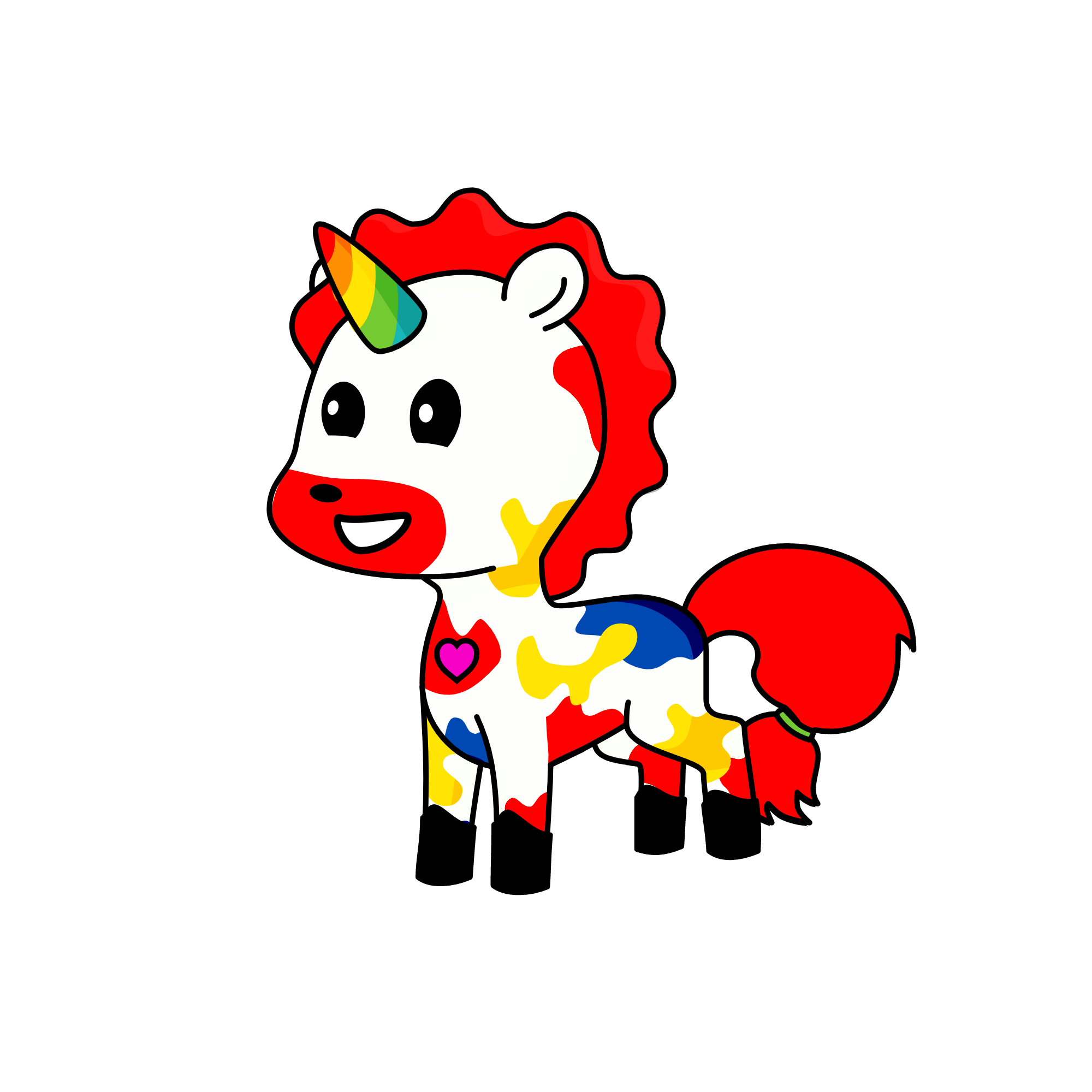 clown, the unicorn