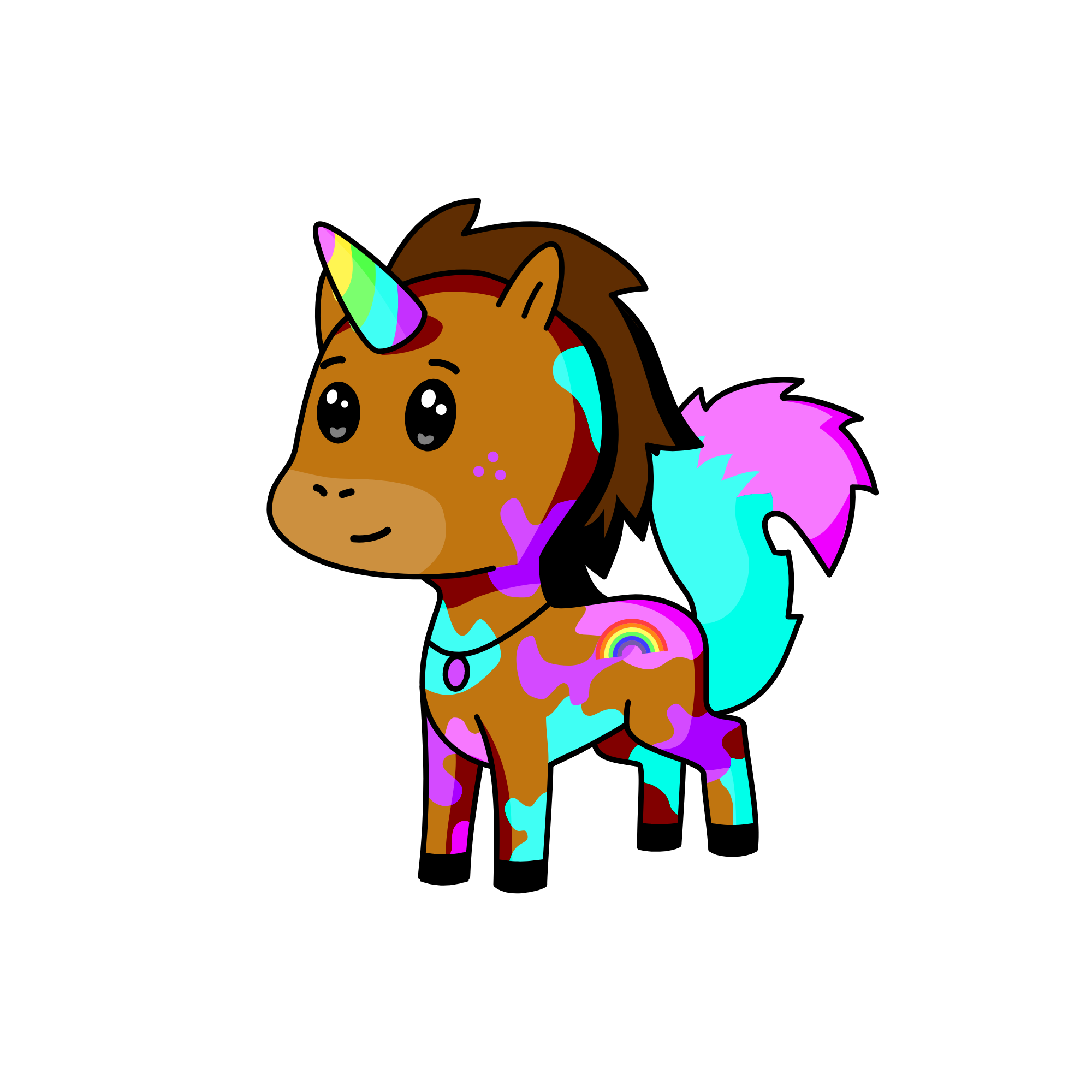 Splatters, the unicorn