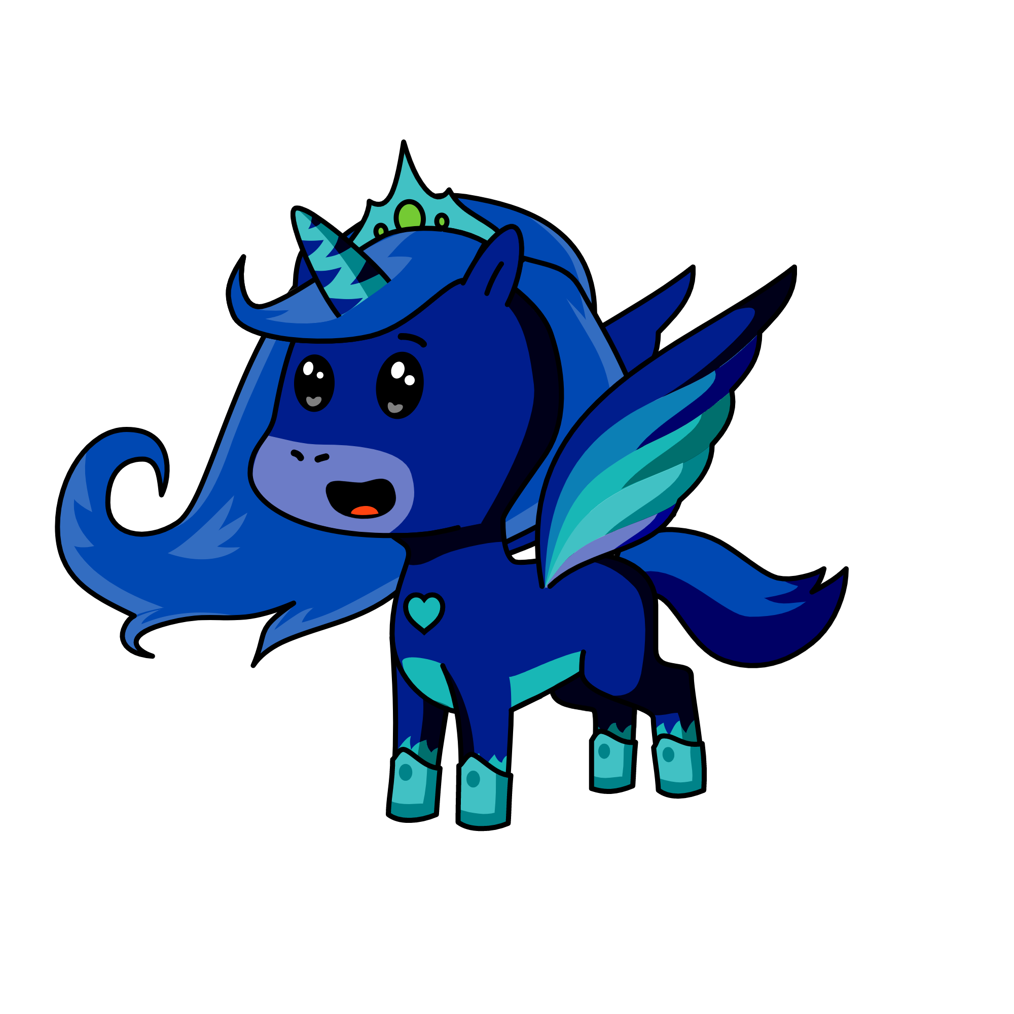 luna la magica, the unicorn