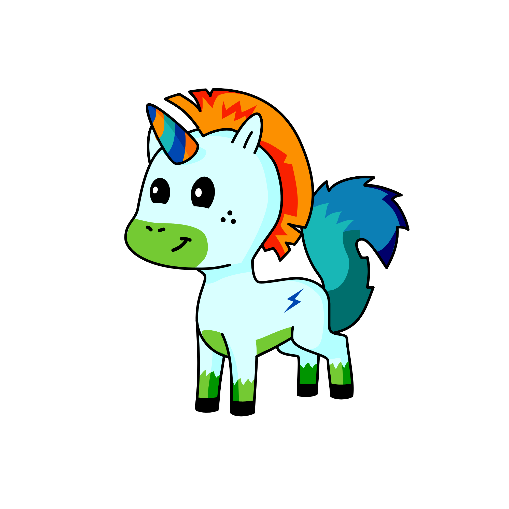 Speedy, the unicorn