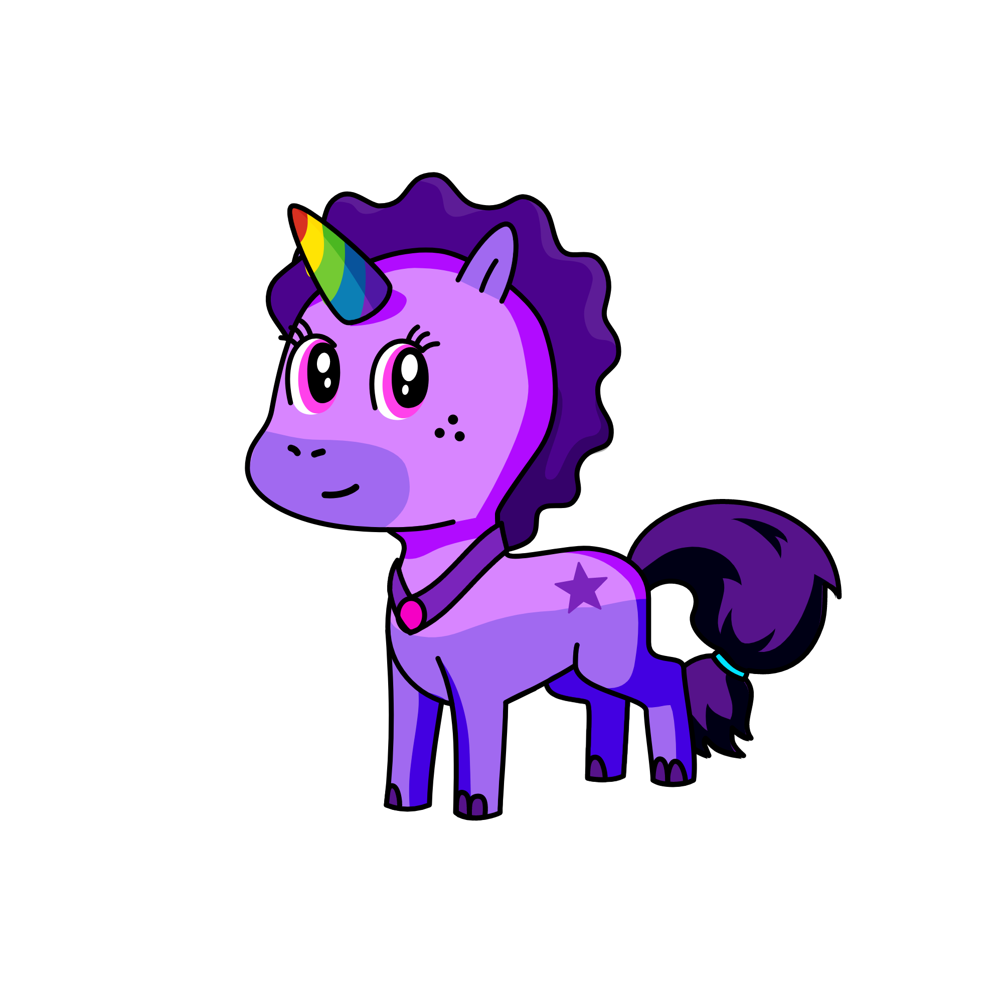 Moonlight, the unicorn