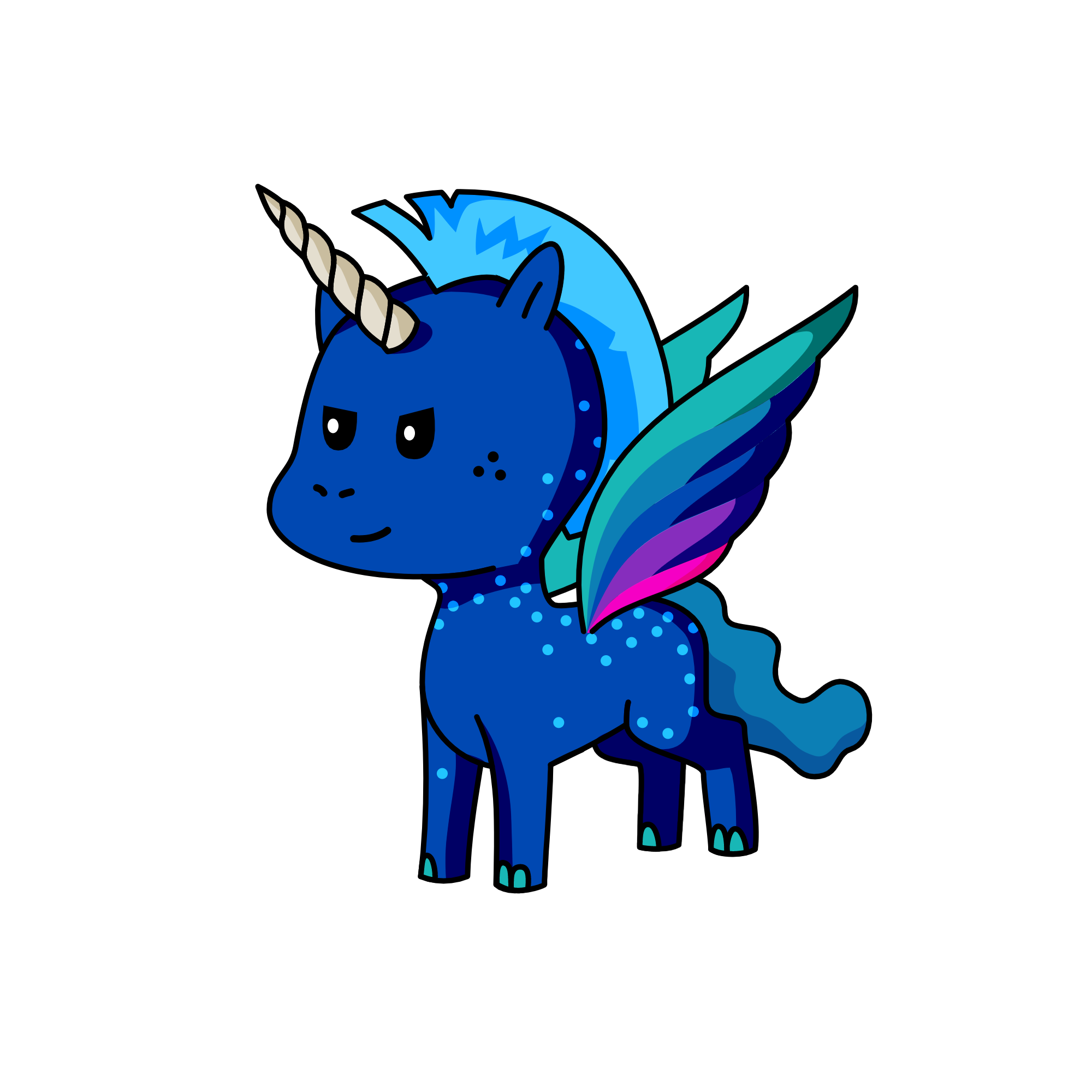 Dasher, the unicorn